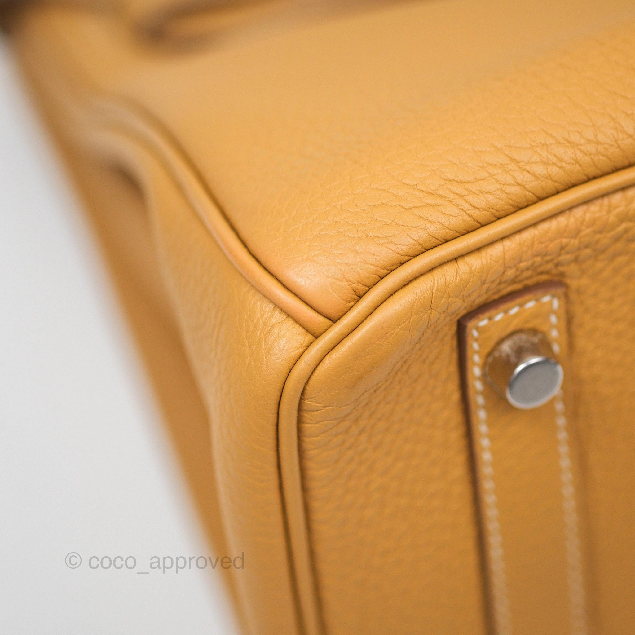 Herms Birkin 30 Retourne Nature Sable 21 Togo Palladium Hardware