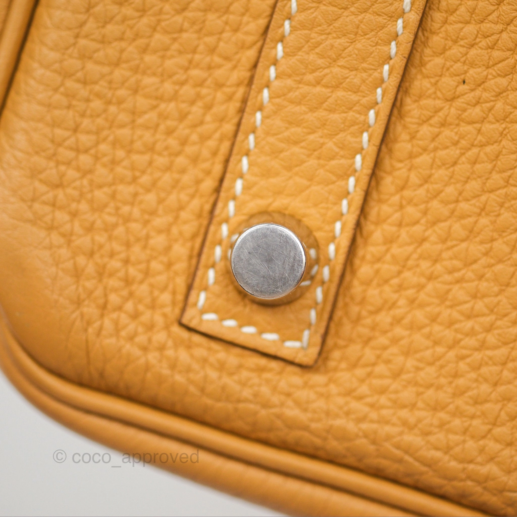Herms Birkin 30 Retourne Nature Sable 21 Togo Palladium Hardware