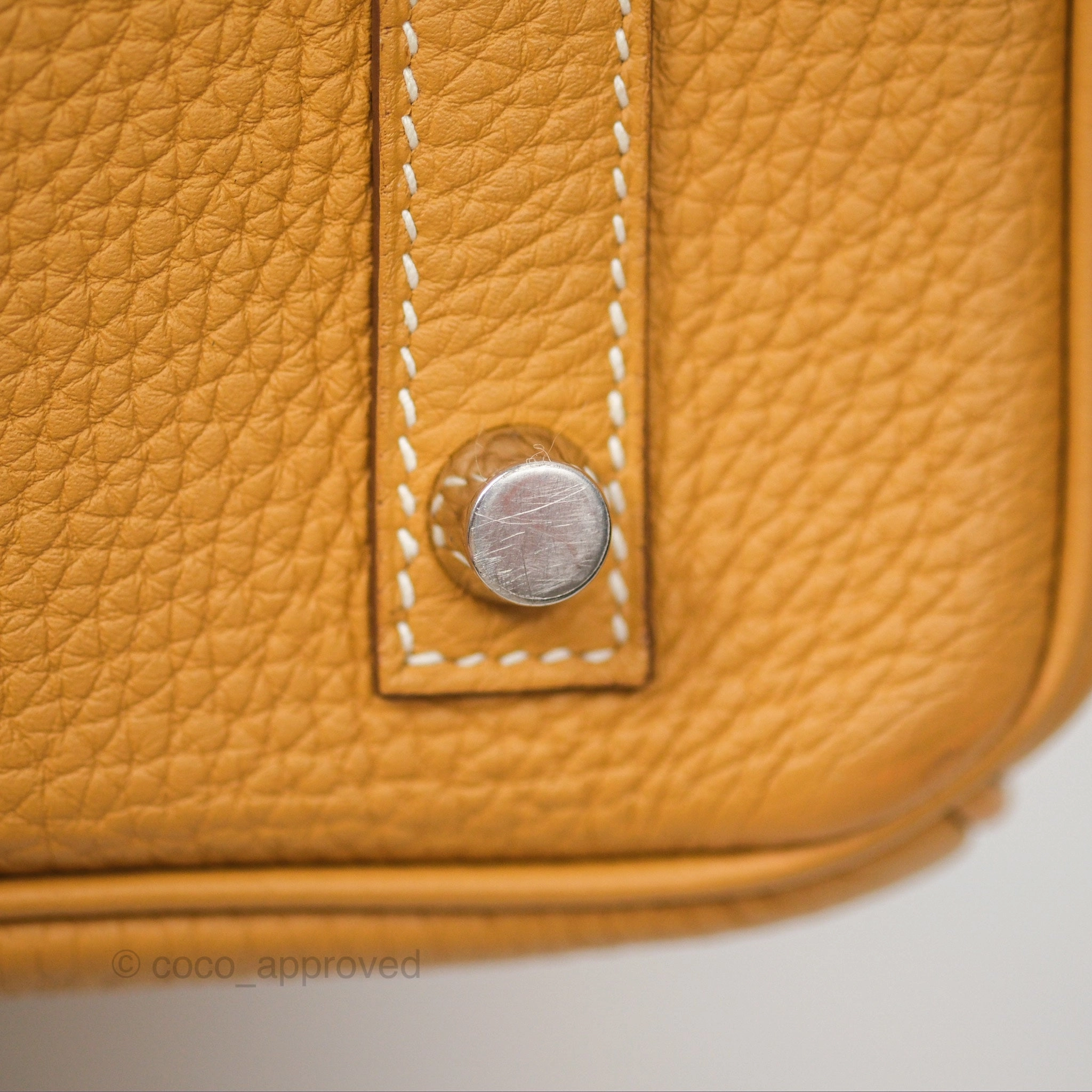 Herms Birkin 30 Retourne Nature Sable 21 Togo Palladium Hardware
