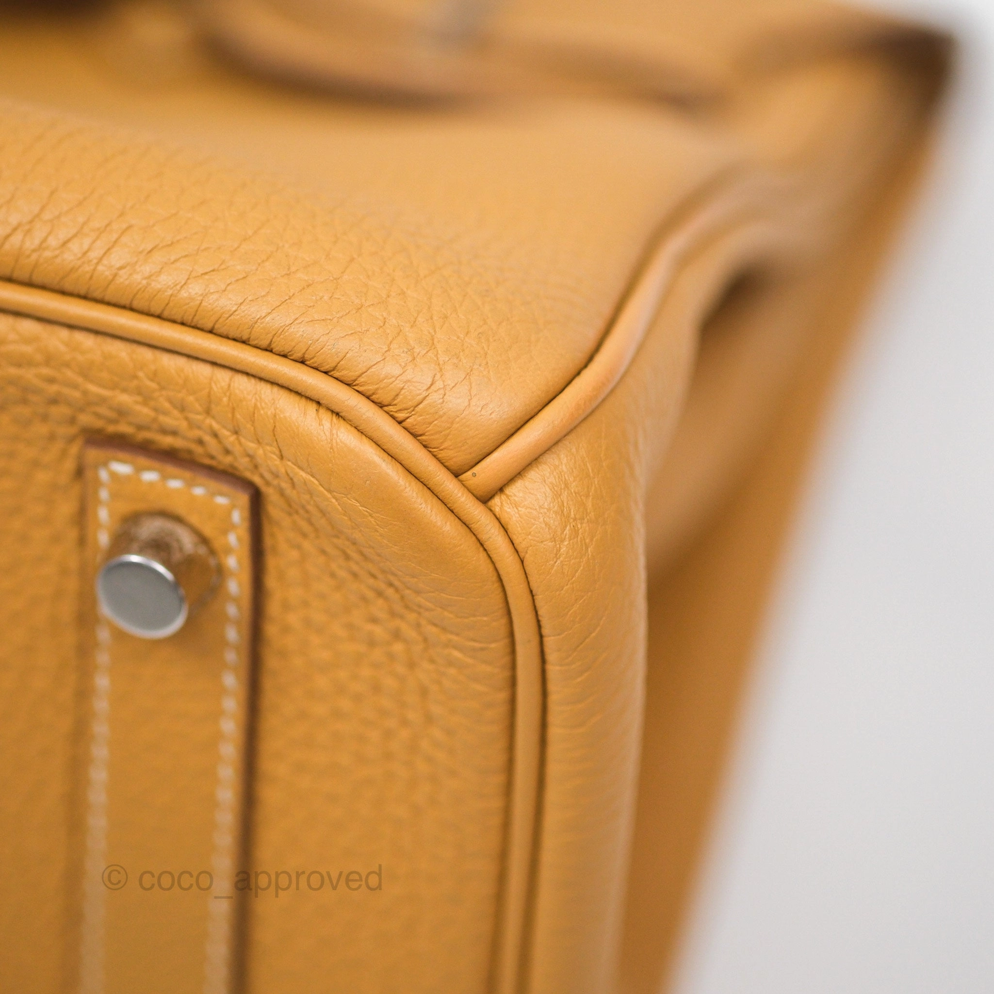 Herms Birkin 30 Retourne Nature Sable 21 Togo Palladium Hardware