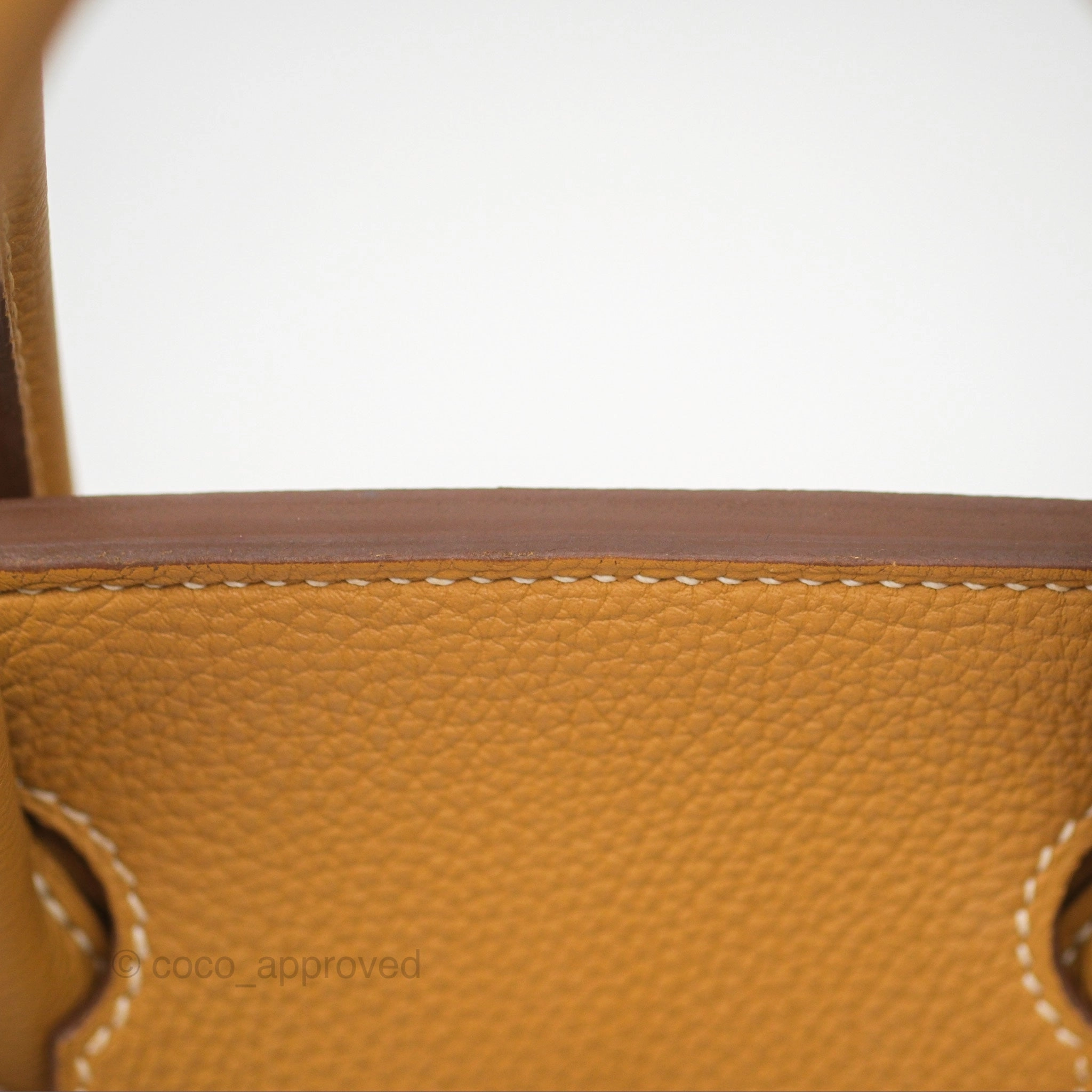 Herms Birkin 30 Retourne Nature Sable 21 Togo Palladium Hardware