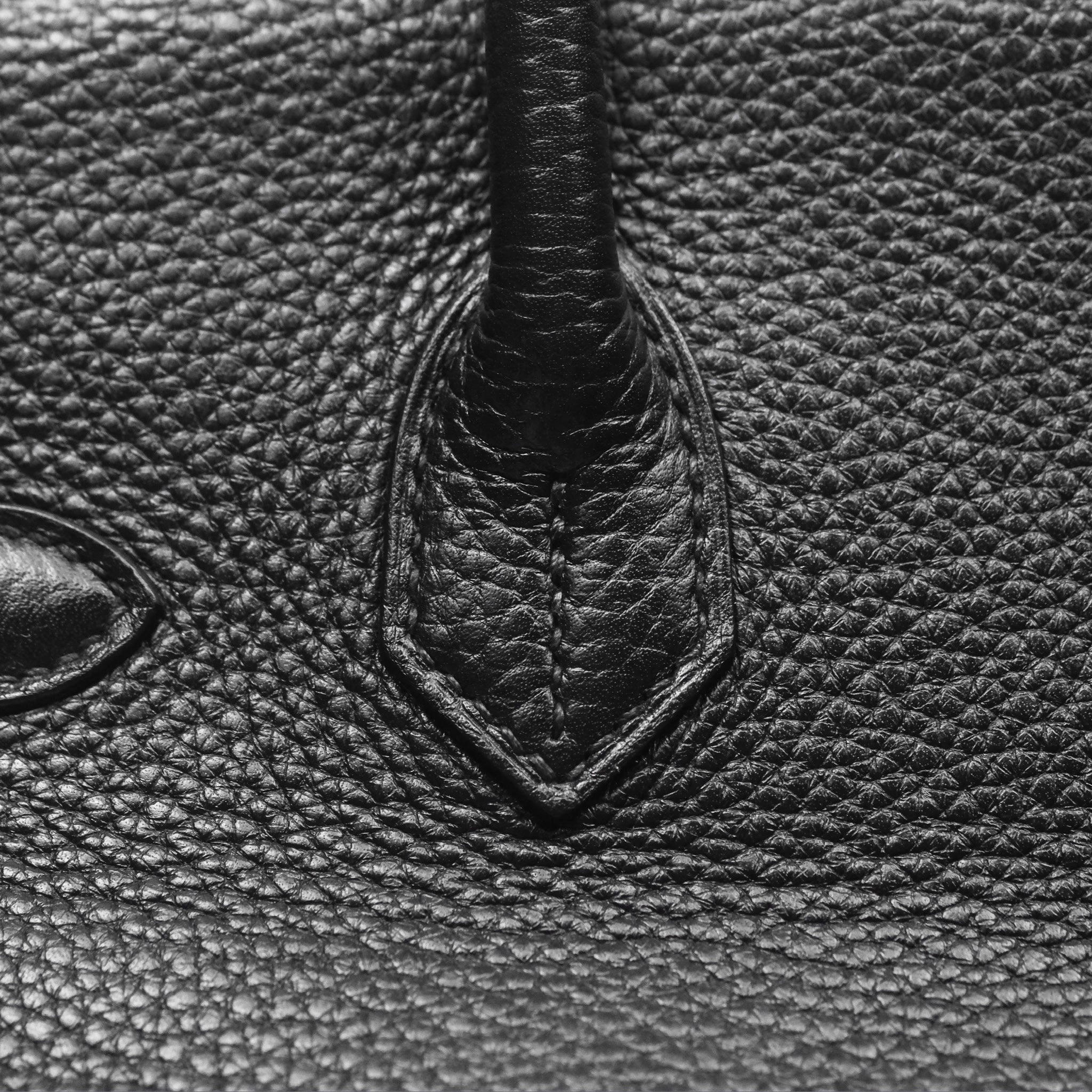 Herms Birkin 30 Retourne Noir 89 Clemence Gold Hardware