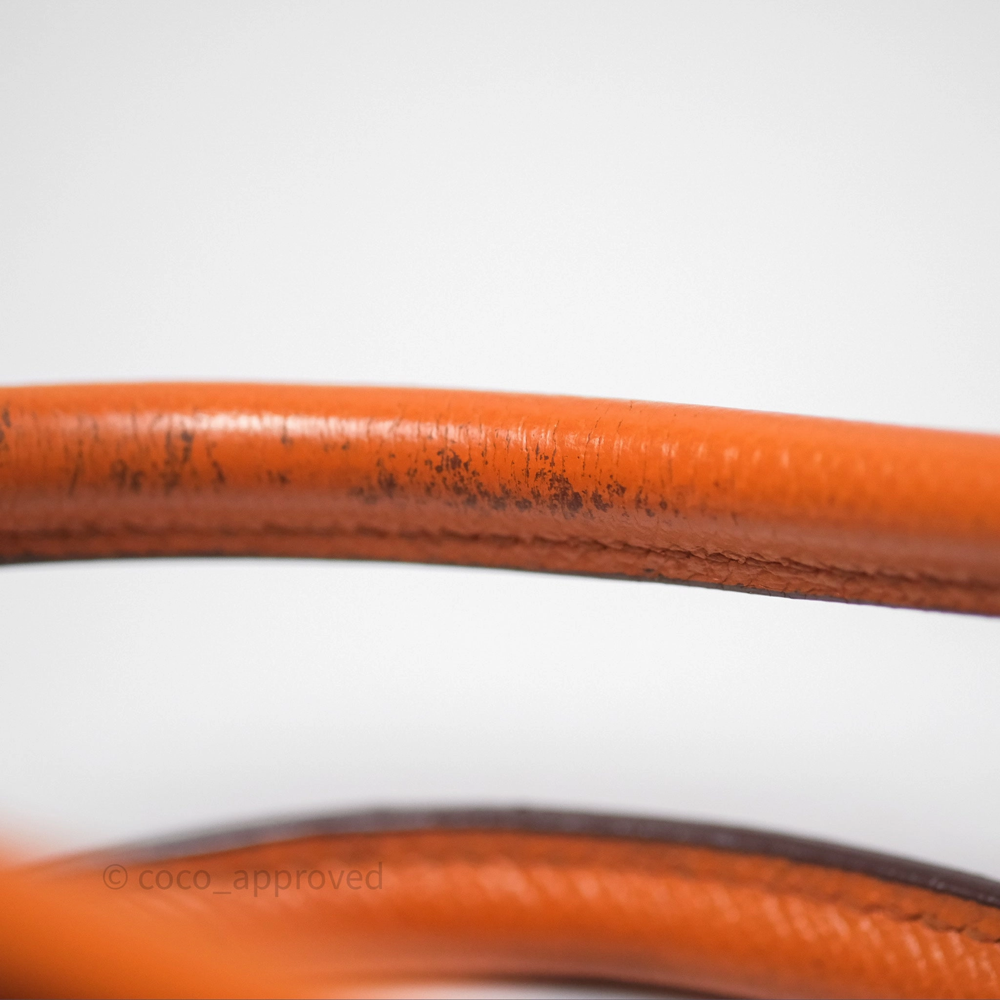Herms Birkin 30 Retourne Orange Epsom Palladium Hardware