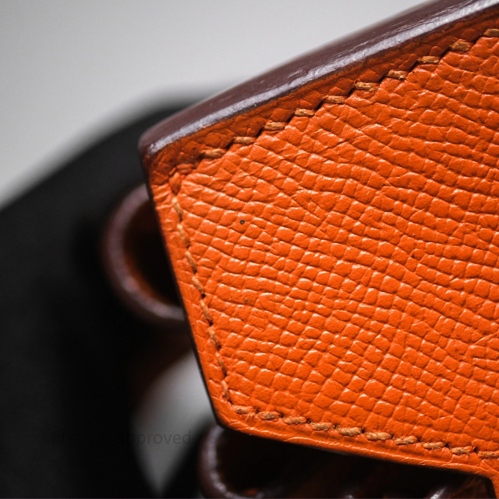Herms Birkin 30 Retourne Orange Epsom Palladium Hardware