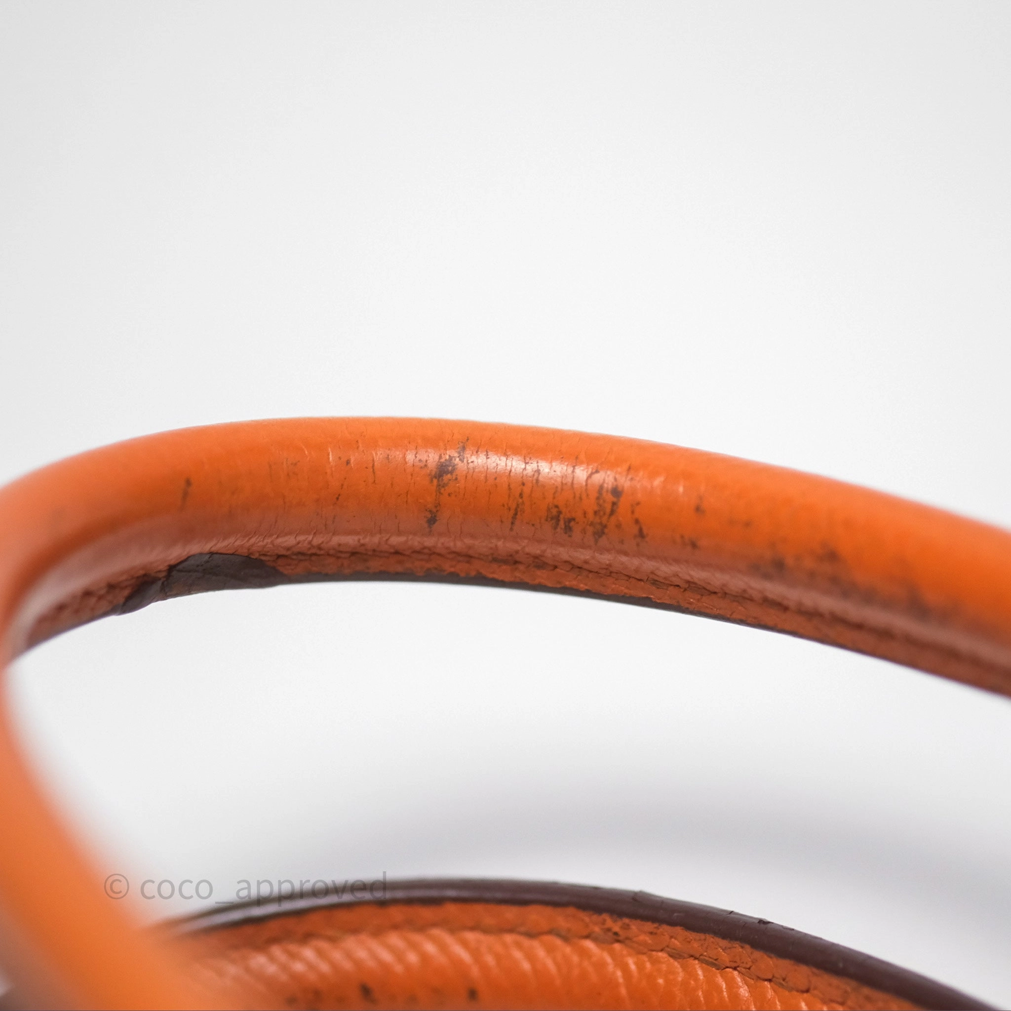 Herms Birkin 30 Retourne Orange Epsom Palladium Hardware