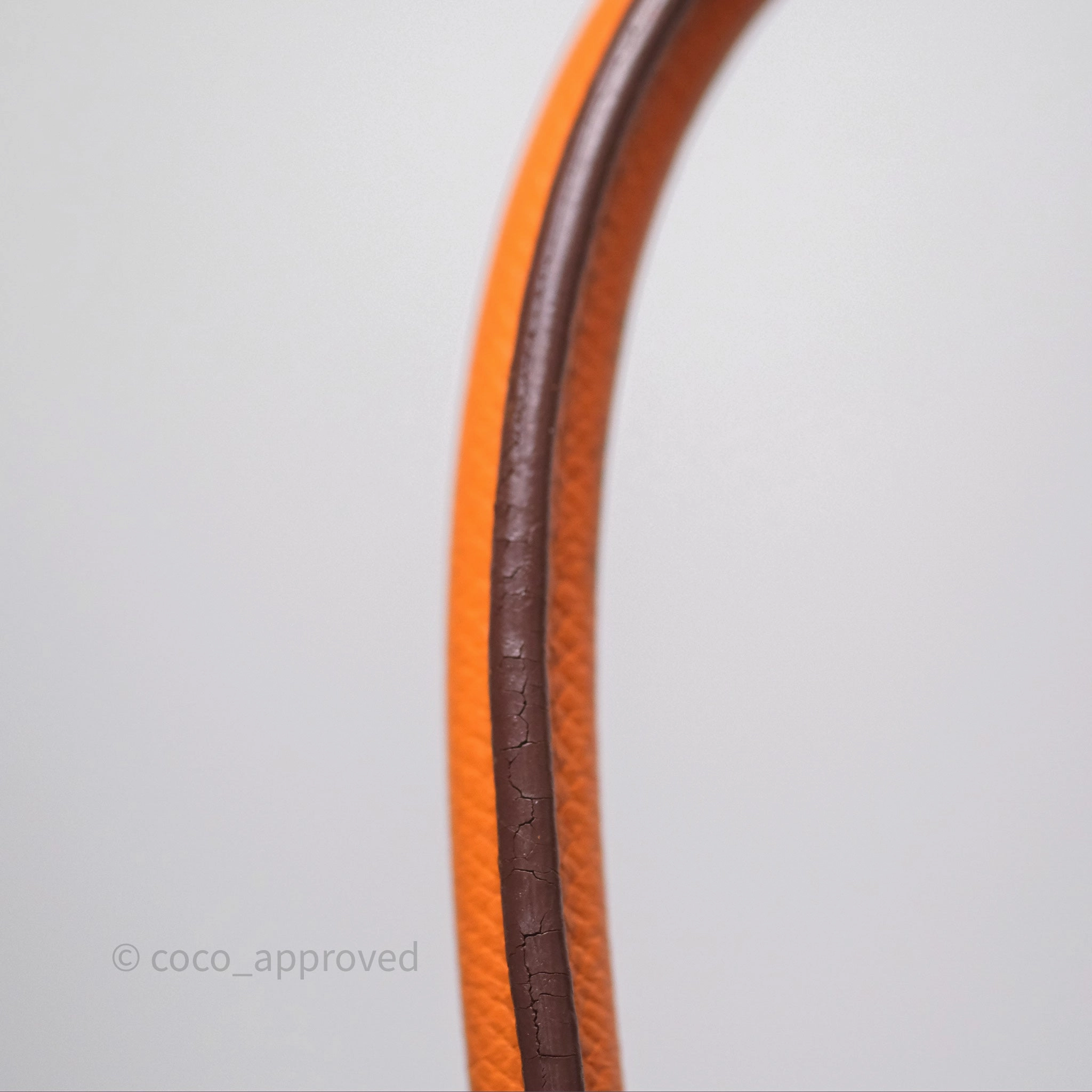Herms Birkin 30 Retourne Orange Epsom Palladium Hardware