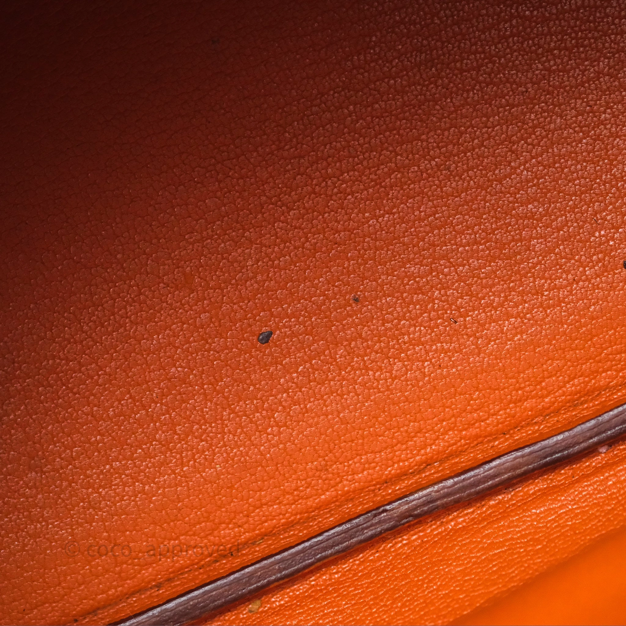 Herms Birkin 30 Retourne Orange Epsom Palladium Hardware