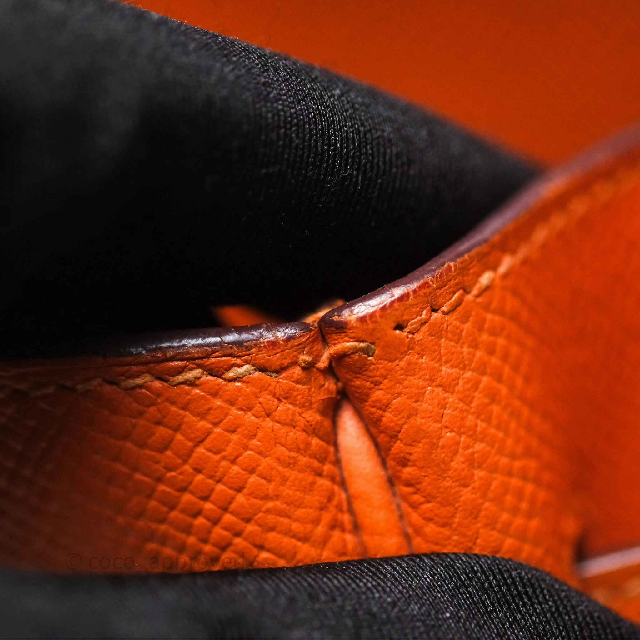 Herms Birkin 30 Retourne Orange Epsom Palladium Hardware