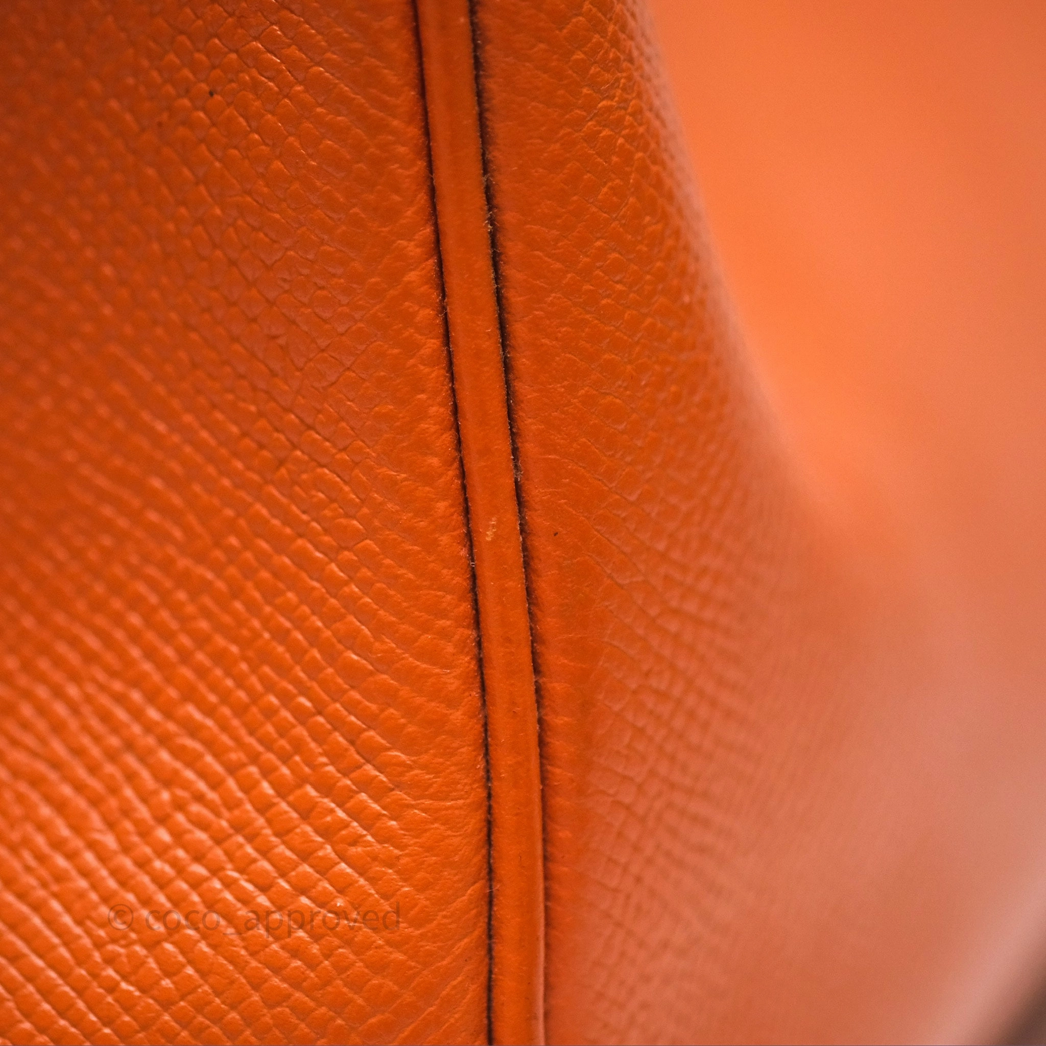 Herms Birkin 30 Retourne Orange Epsom Palladium Hardware