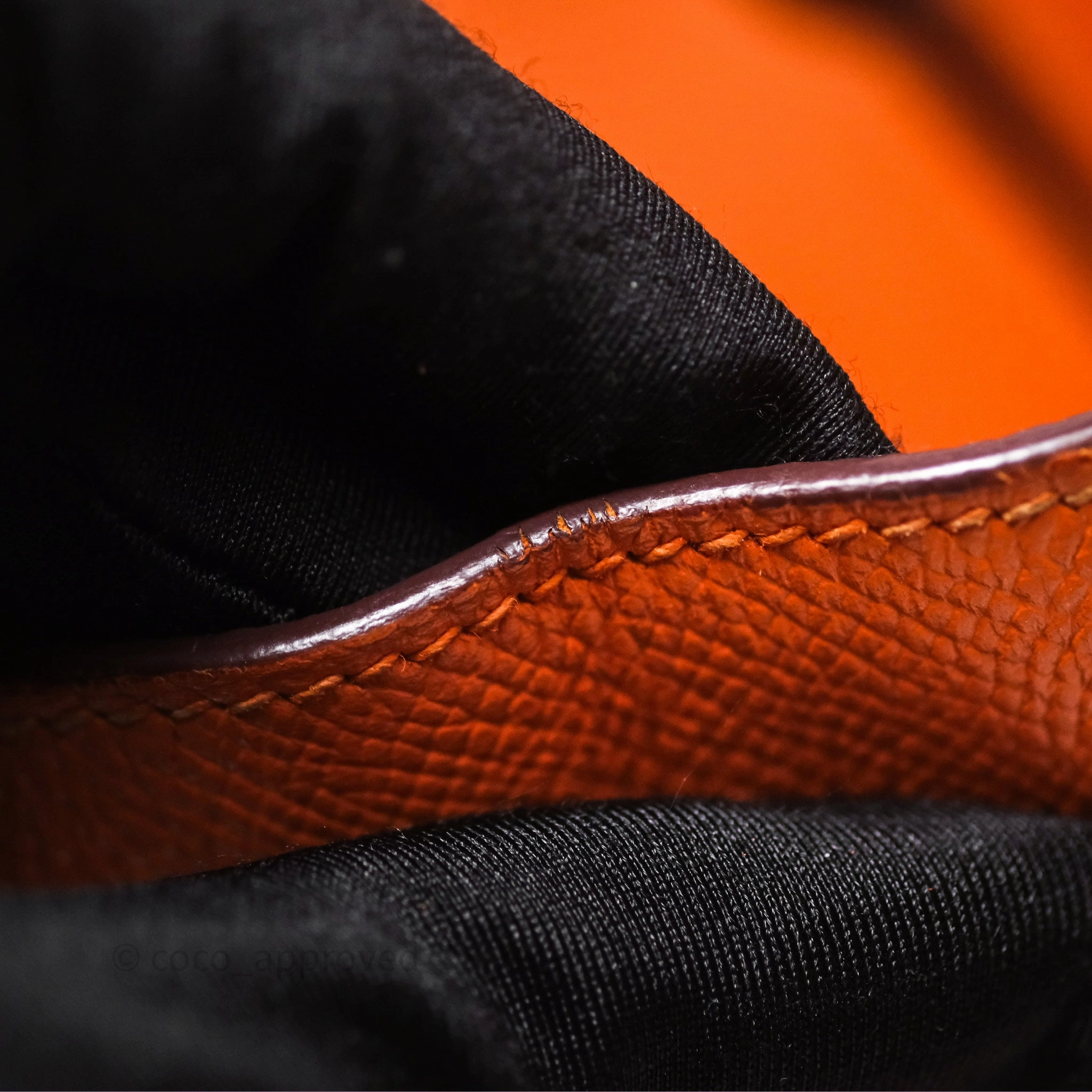 Herms Birkin 30 Retourne Orange Epsom Palladium Hardware