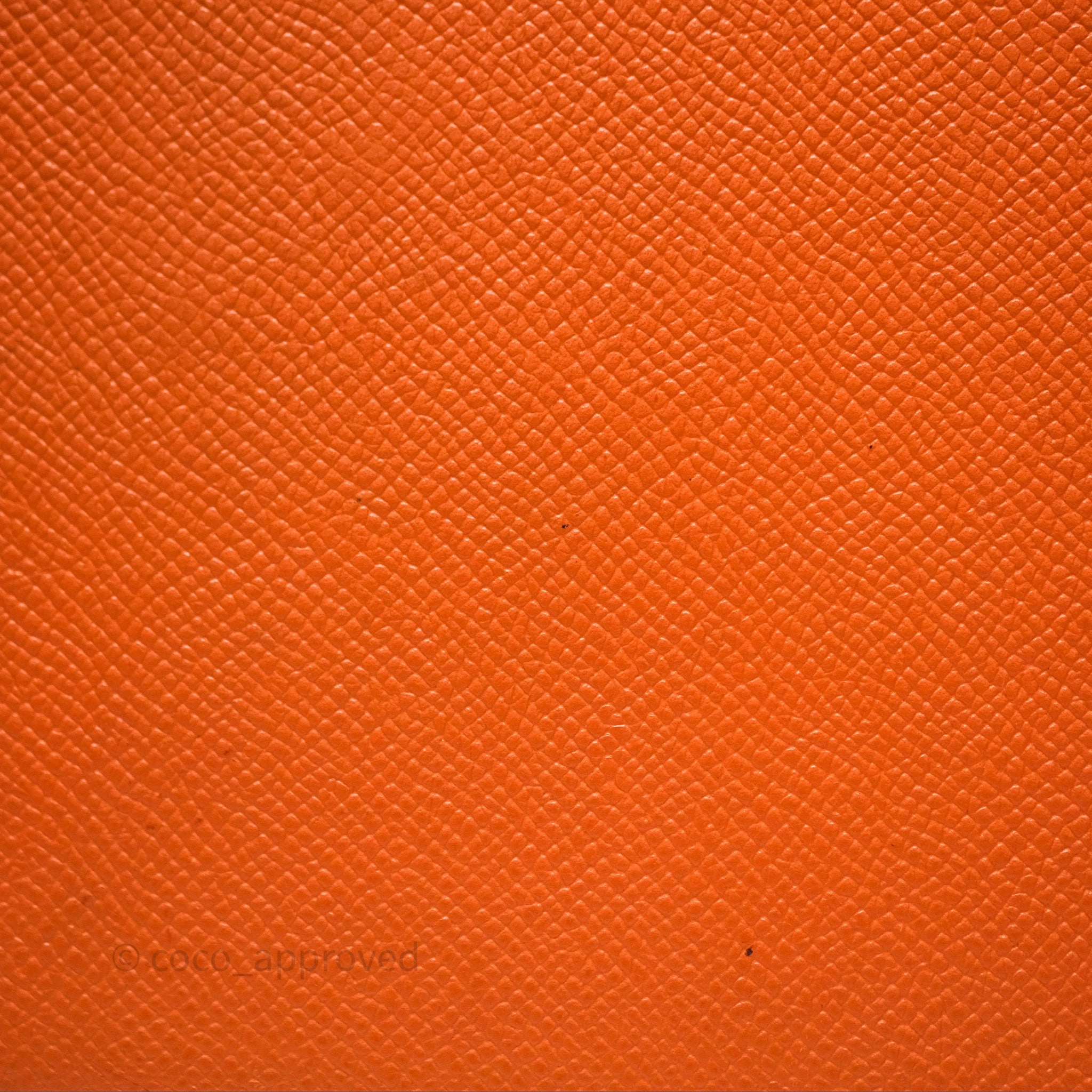 Herms Birkin 30 Retourne Orange Epsom Palladium Hardware