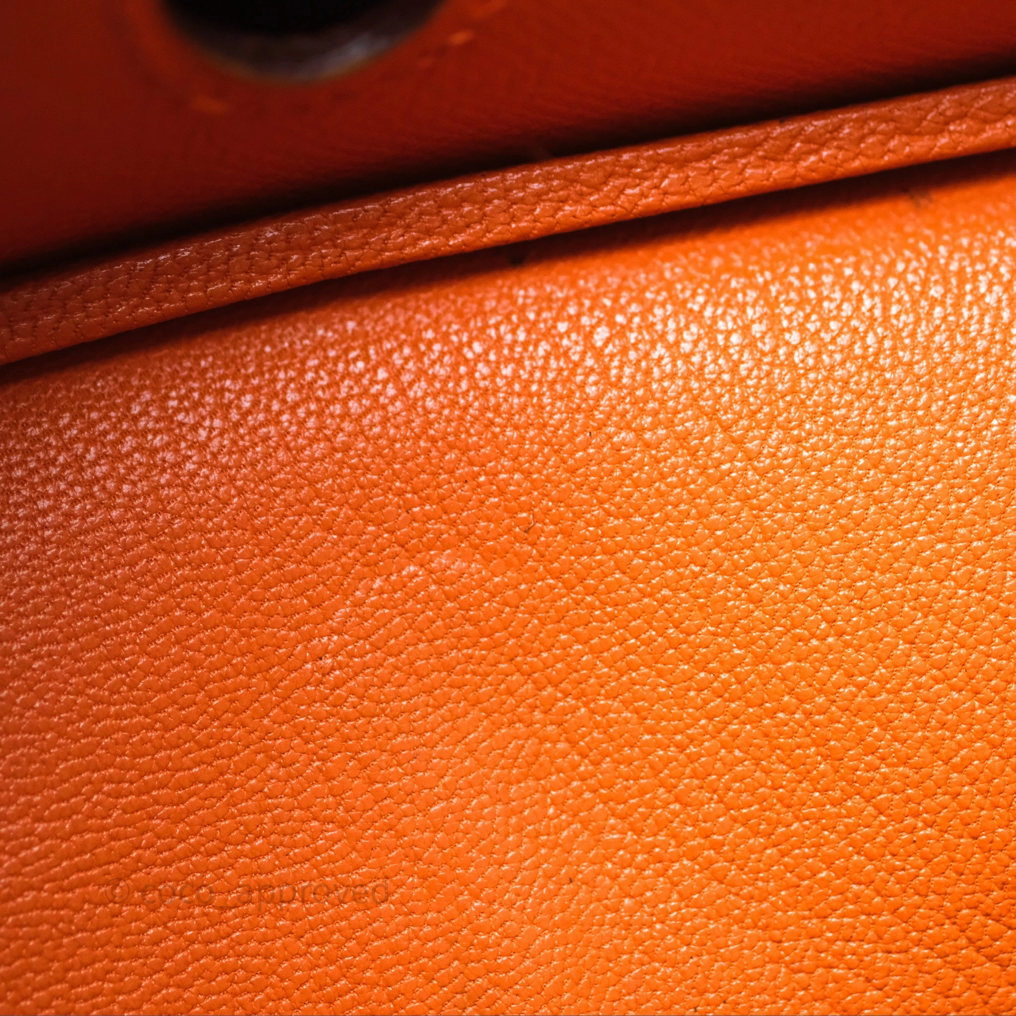 Herms Birkin 30 Retourne Orange Epsom Palladium Hardware