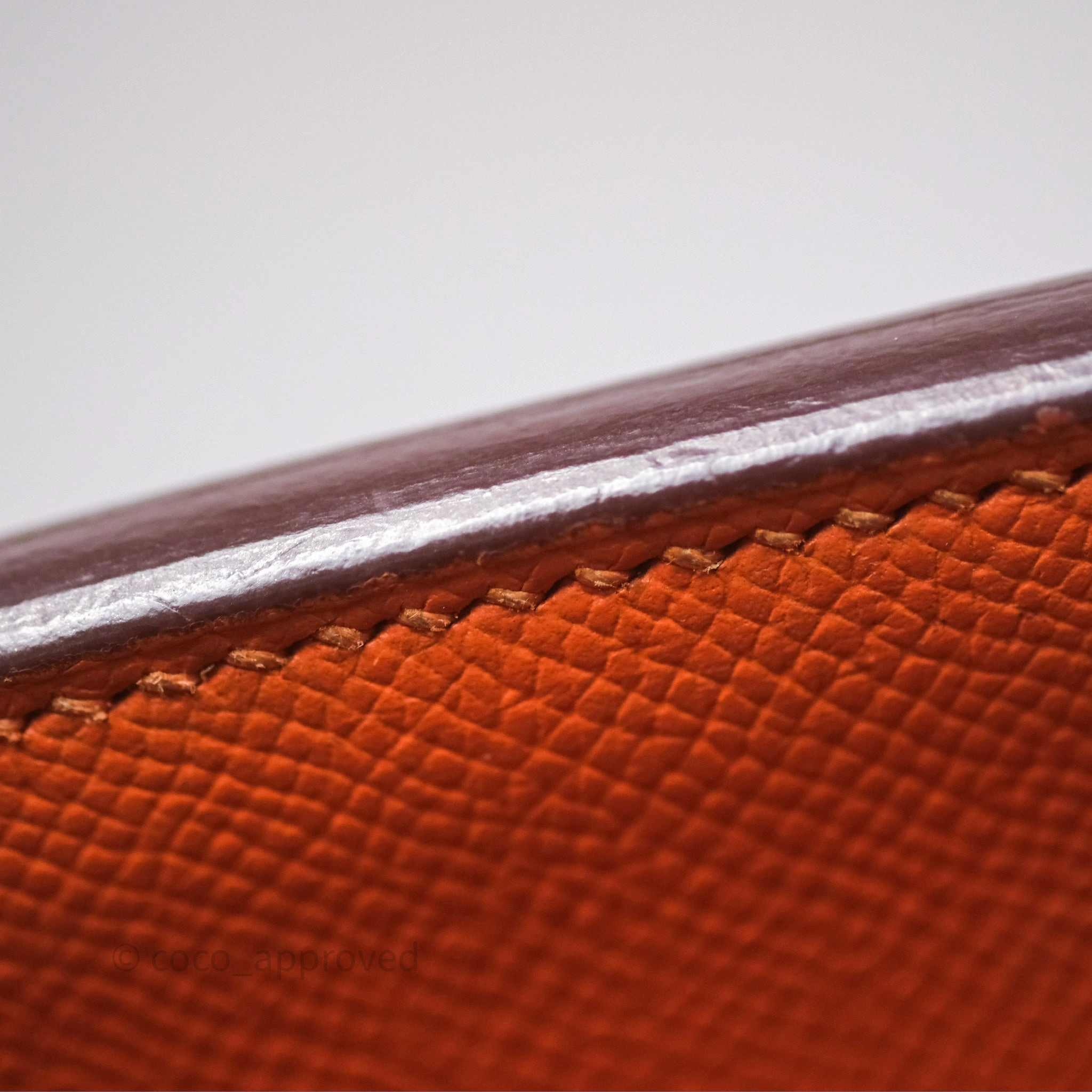 Herms Birkin 30 Retourne Orange Epsom Palladium Hardware