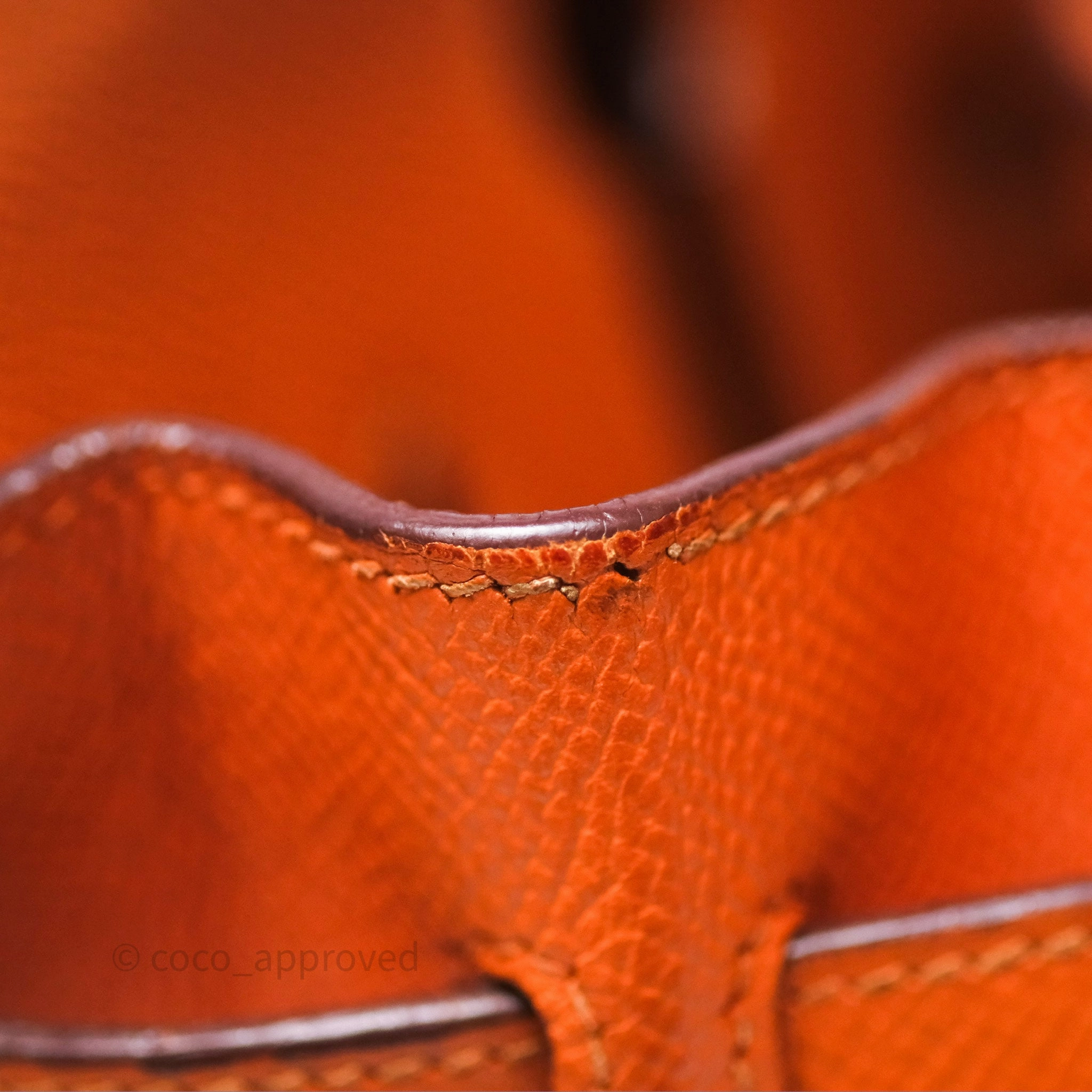 Herms Birkin 30 Retourne Orange Epsom Palladium Hardware