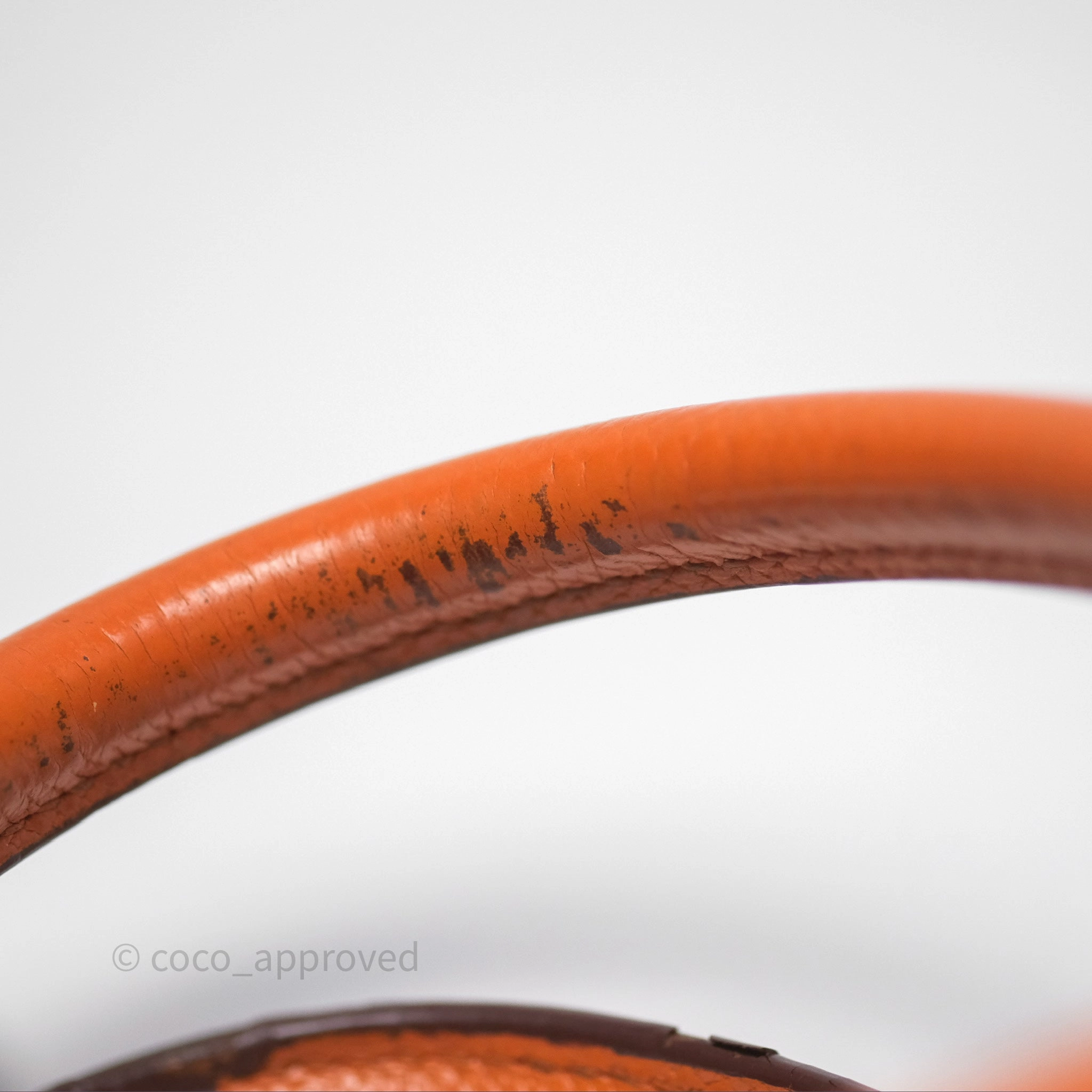 Herms Birkin 30 Retourne Orange Epsom Palladium Hardware