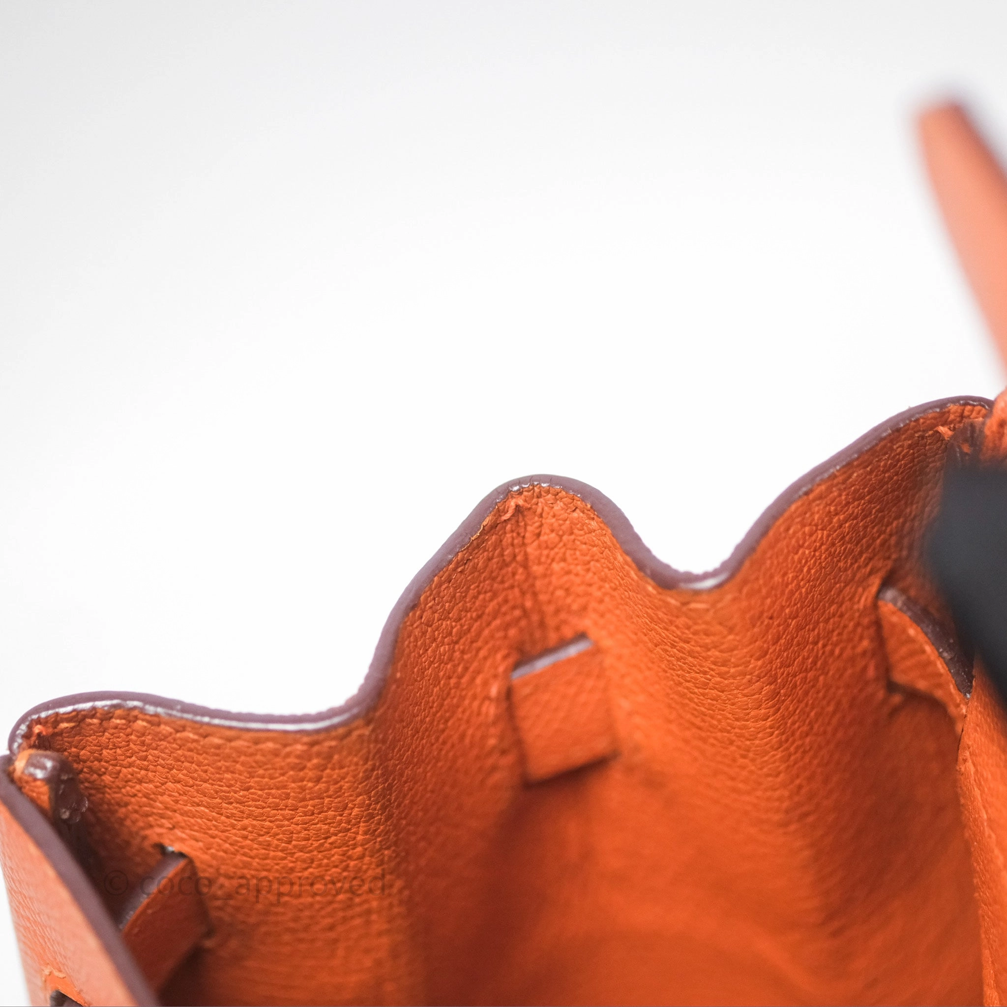 Herms Birkin 30 Retourne Orange Epsom Palladium Hardware