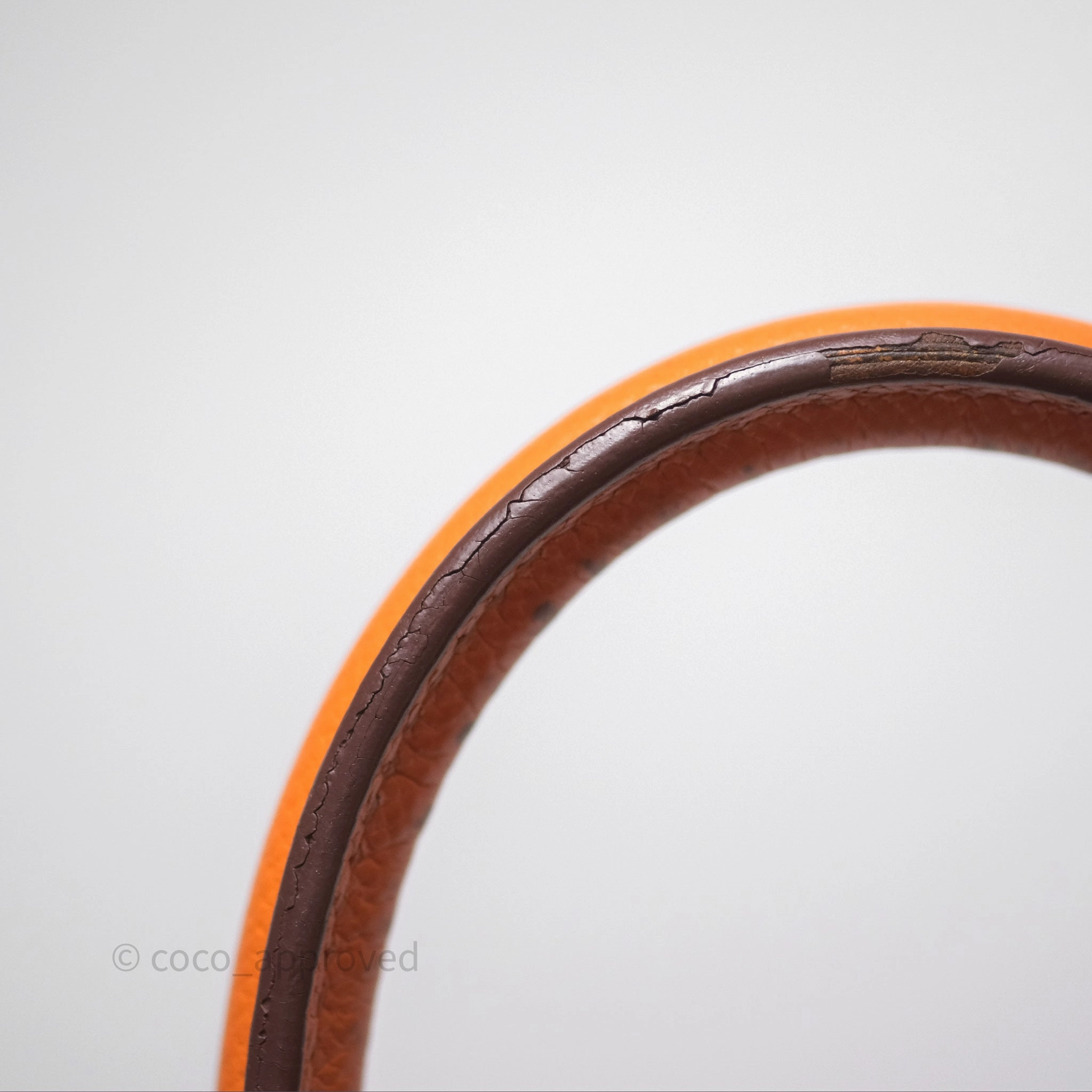 Herms Birkin 30 Retourne Orange Epsom Palladium Hardware