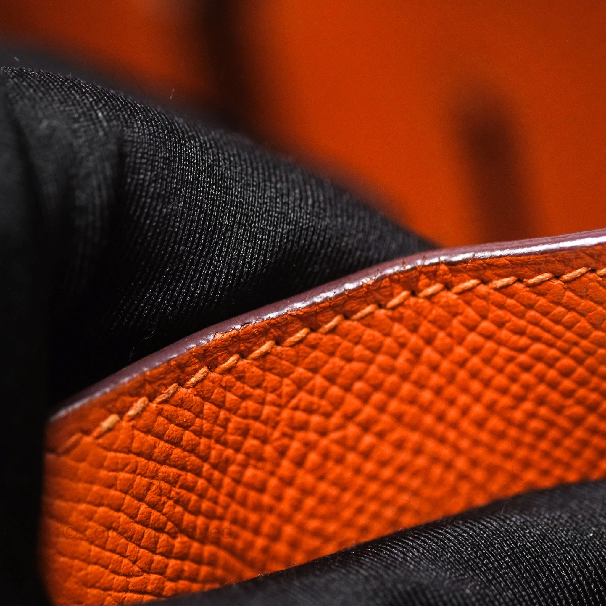 Herms Birkin 30 Retourne Orange Epsom Palladium Hardware
