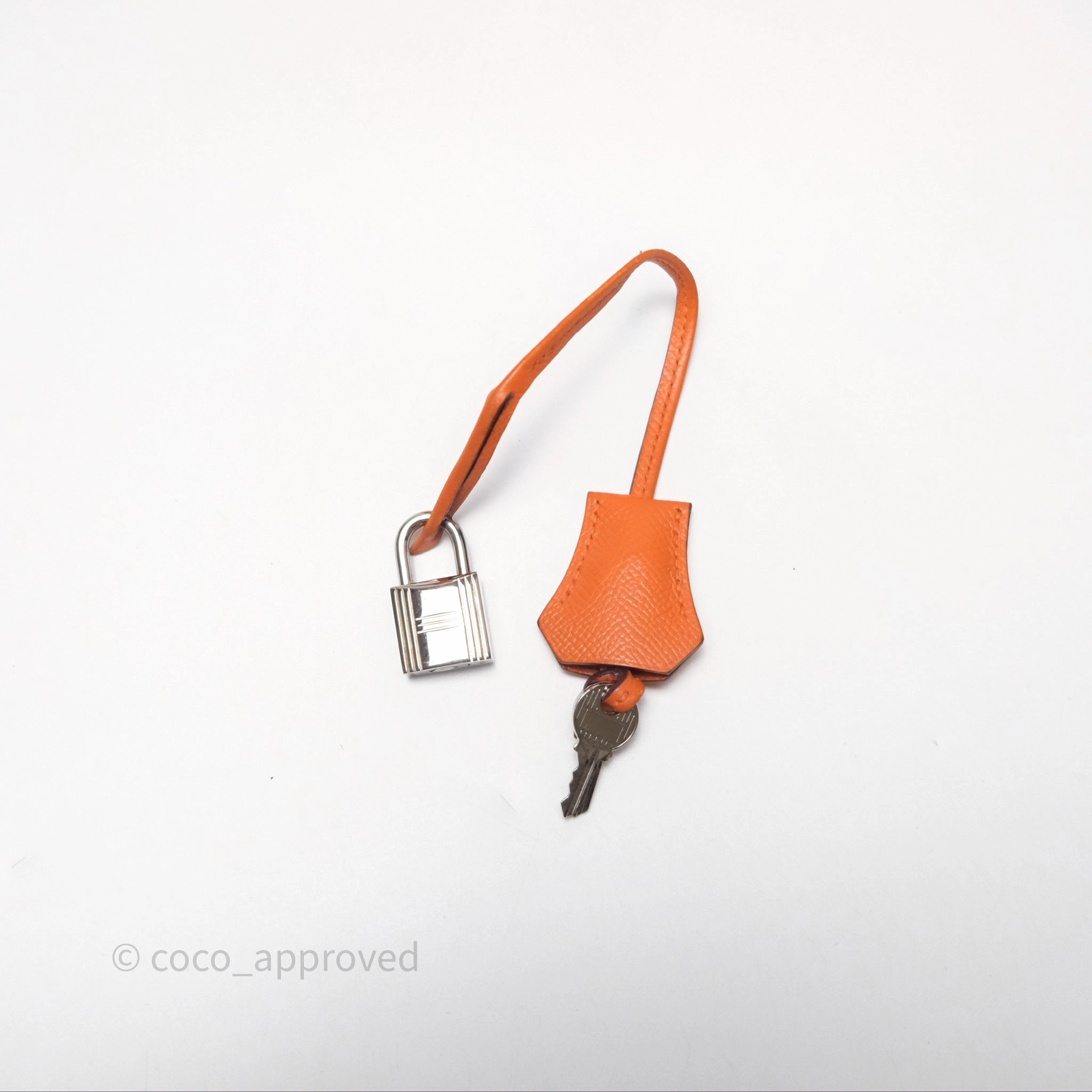 Herms Birkin 30 Retourne Orange Epsom Palladium Hardware
