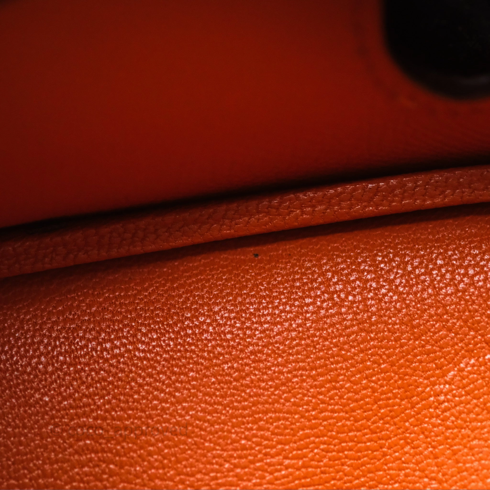 Herms Birkin 30 Retourne Orange Epsom Palladium Hardware