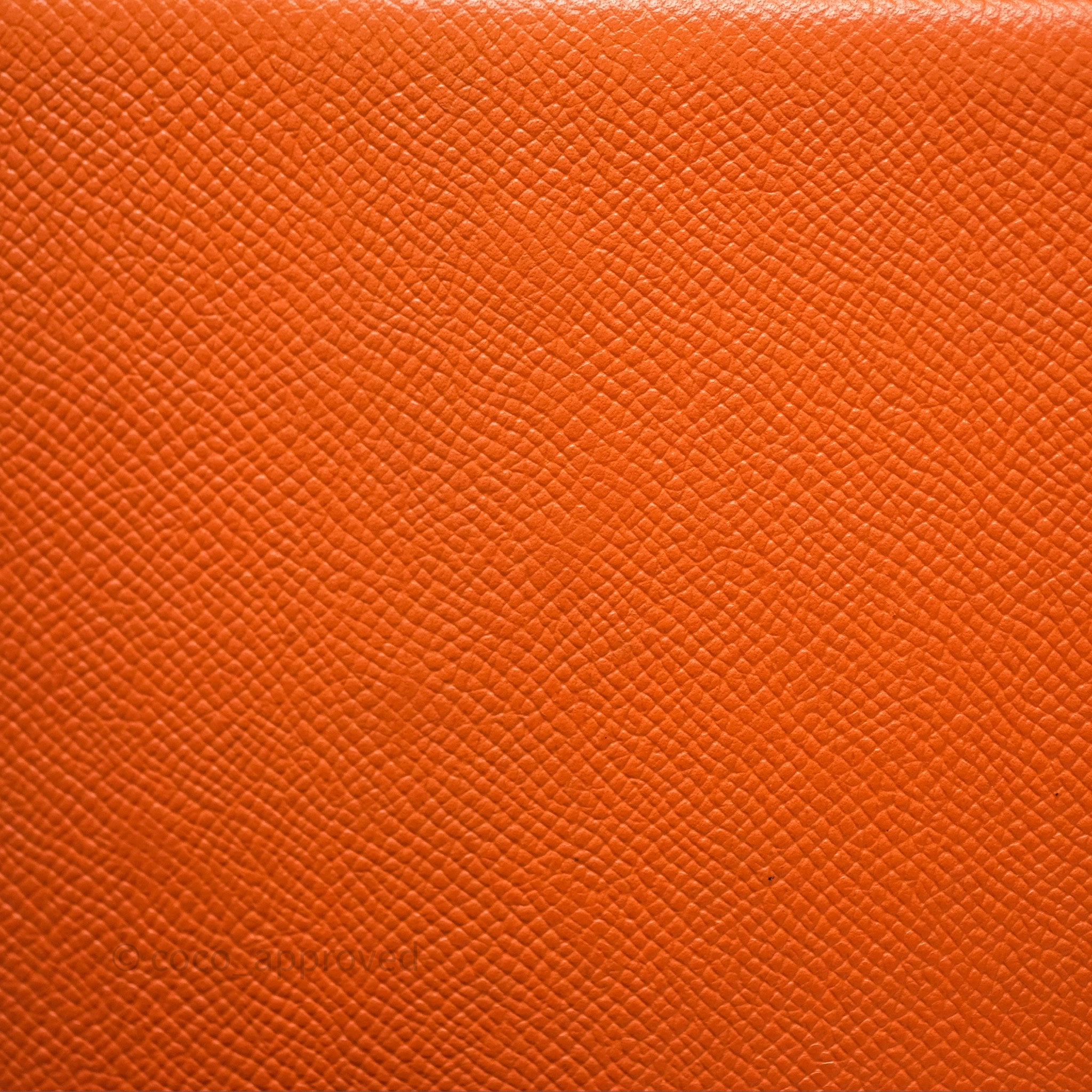 Herms Birkin 30 Retourne Orange Epsom Palladium Hardware