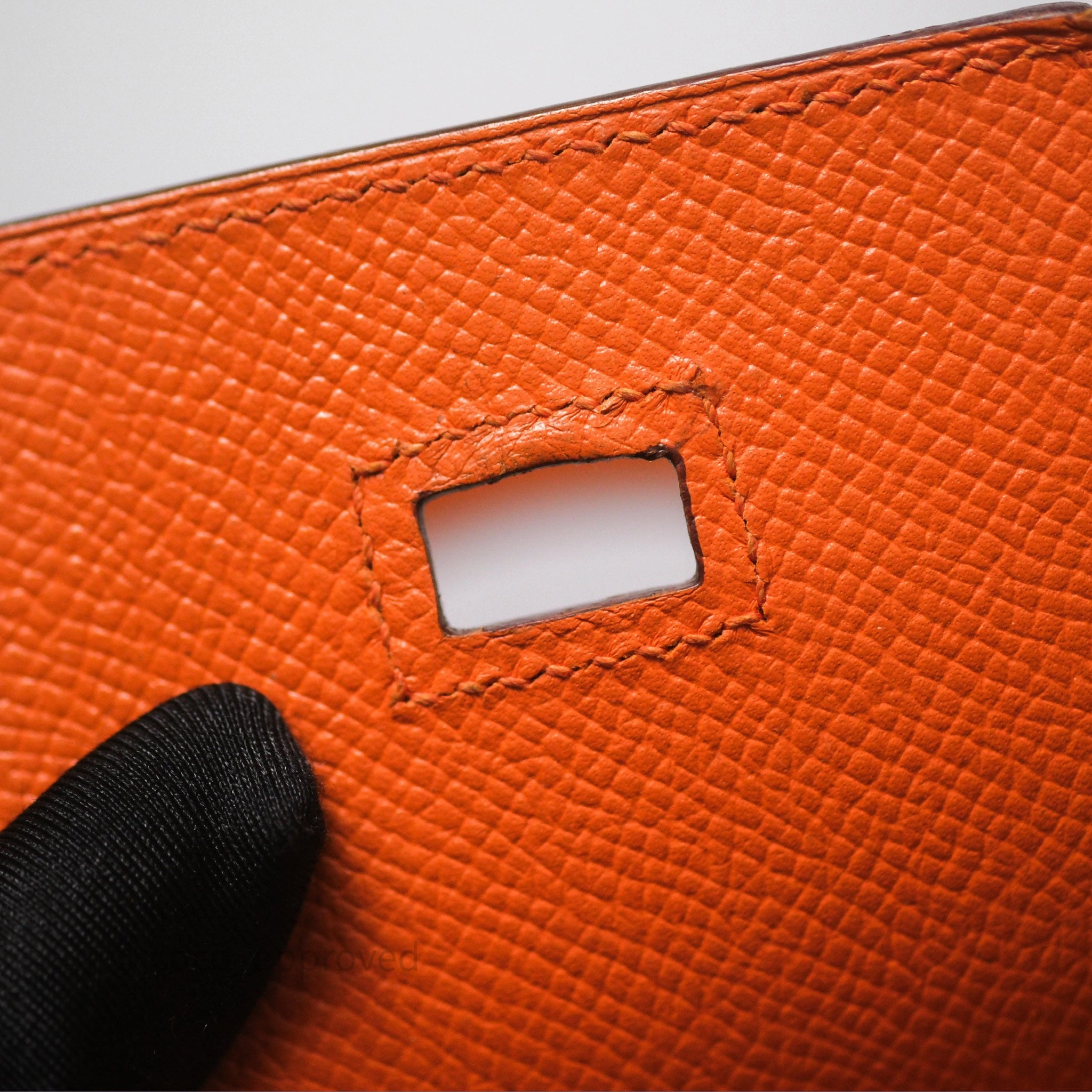 Herms Birkin 30 Retourne Orange Epsom Palladium Hardware