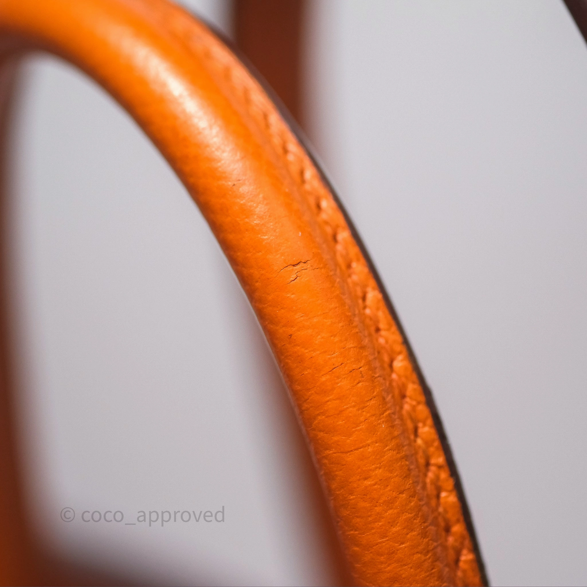 Herms Birkin 30 Retourne Orange Epsom Palladium Hardware
