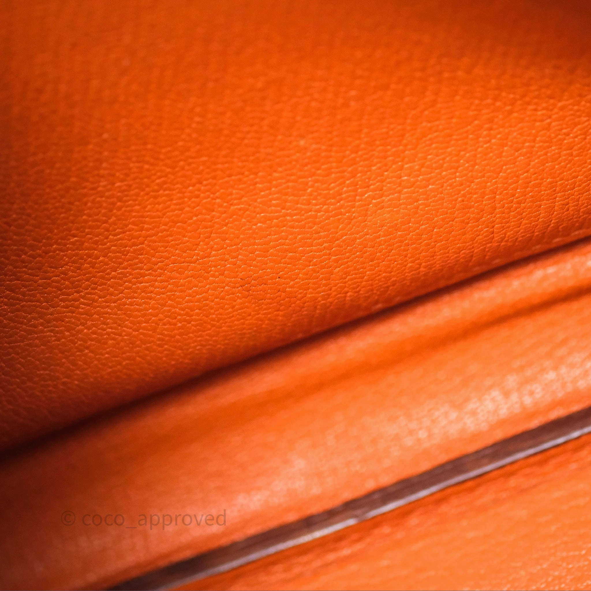 Herms Birkin 30 Retourne Orange Epsom Palladium Hardware