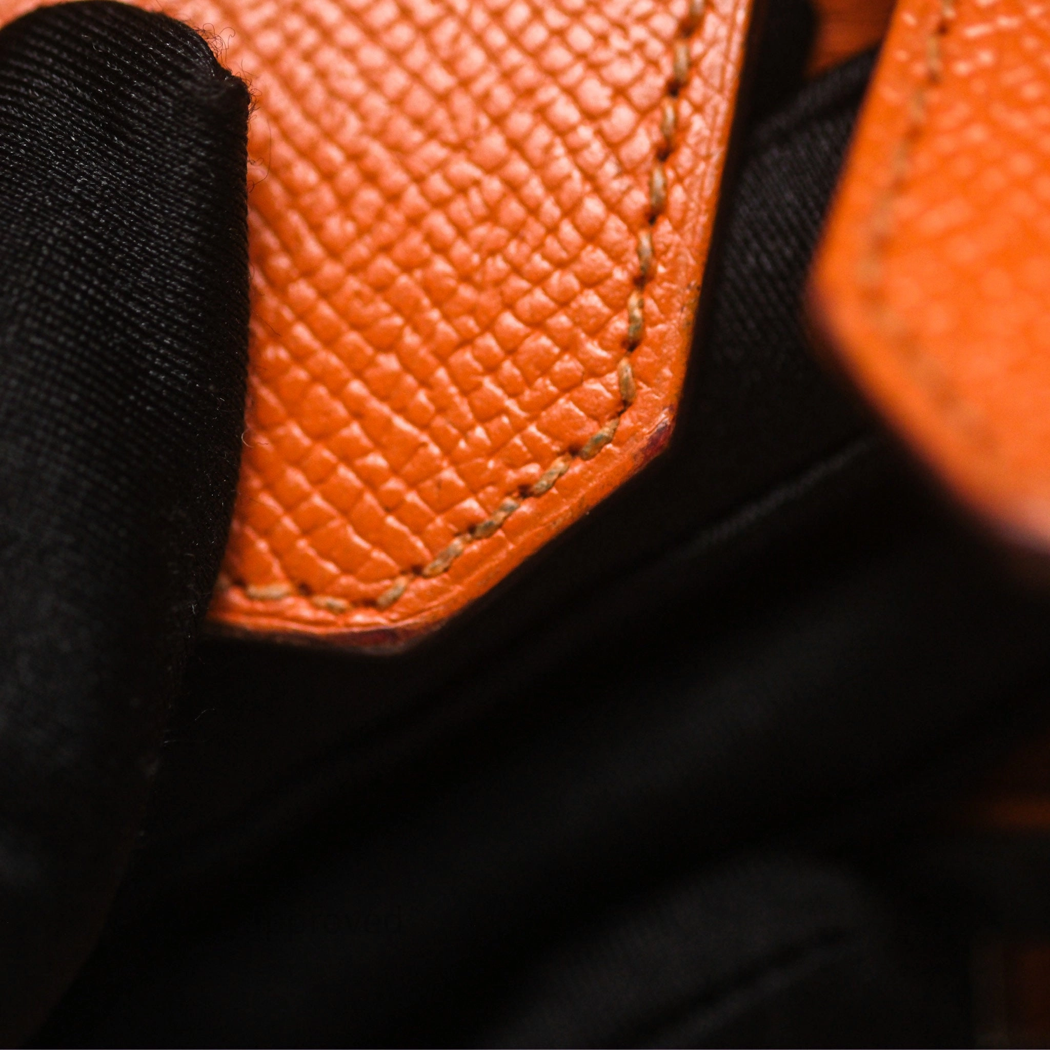 Herms Birkin 30 Retourne Orange Epsom Palladium Hardware