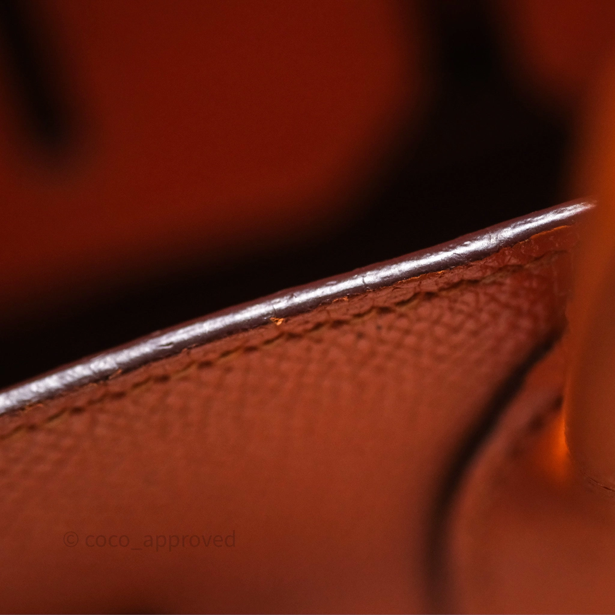 Herms Birkin 30 Retourne Orange Epsom Palladium Hardware