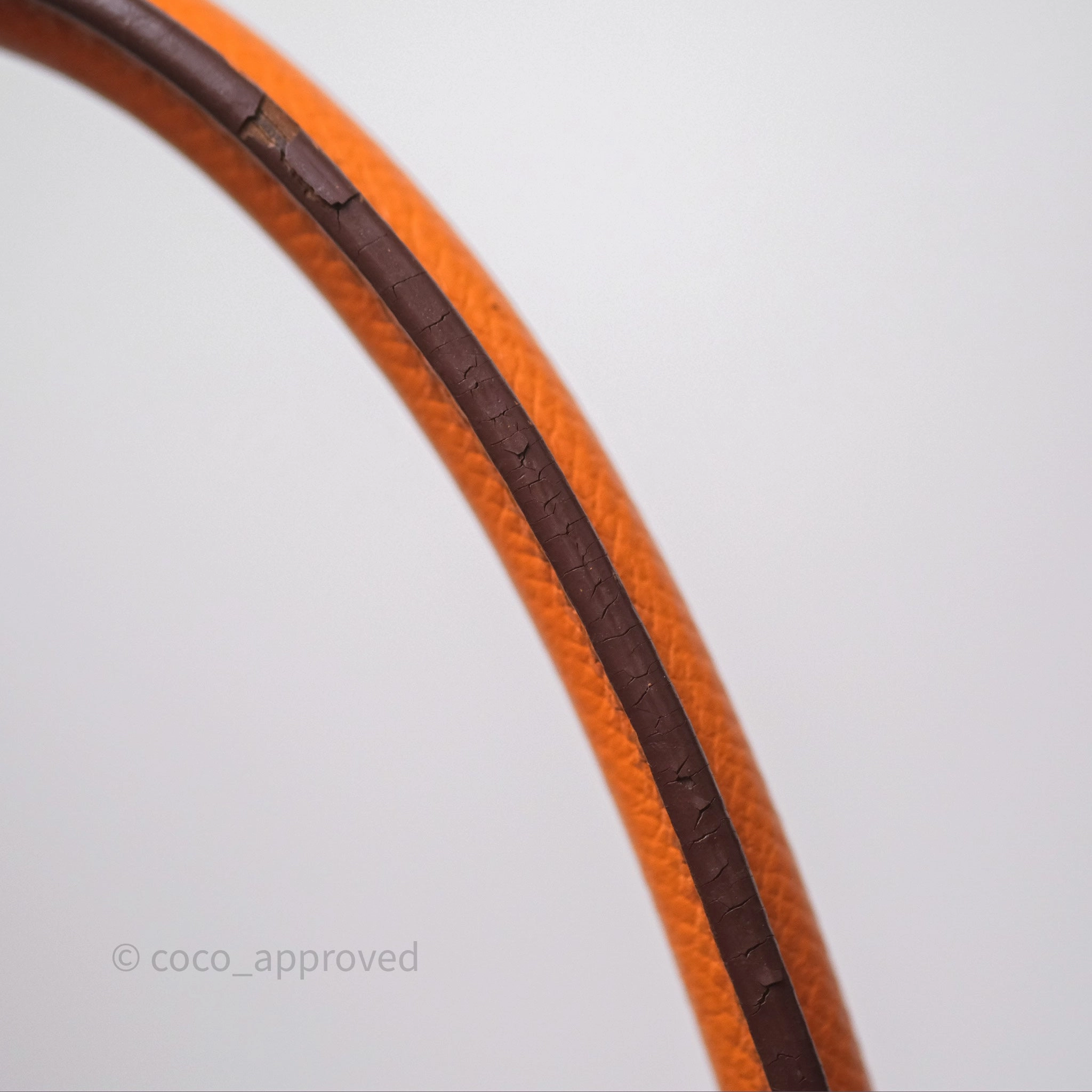 Herms Birkin 30 Retourne Orange Epsom Palladium Hardware