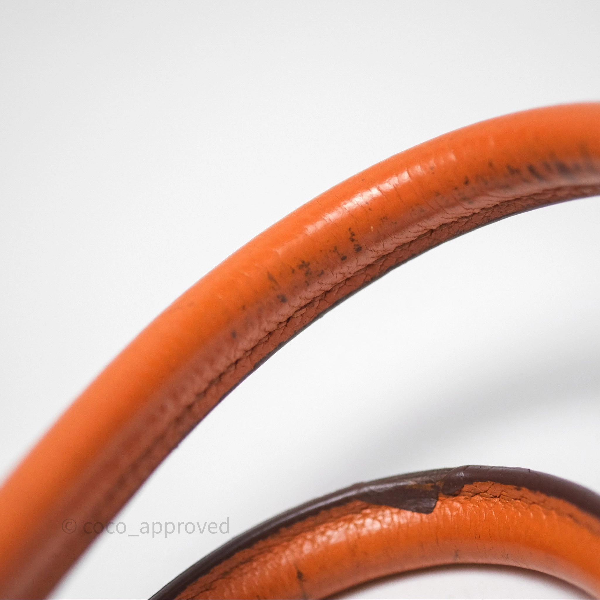 Herms Birkin 30 Retourne Orange Epsom Palladium Hardware