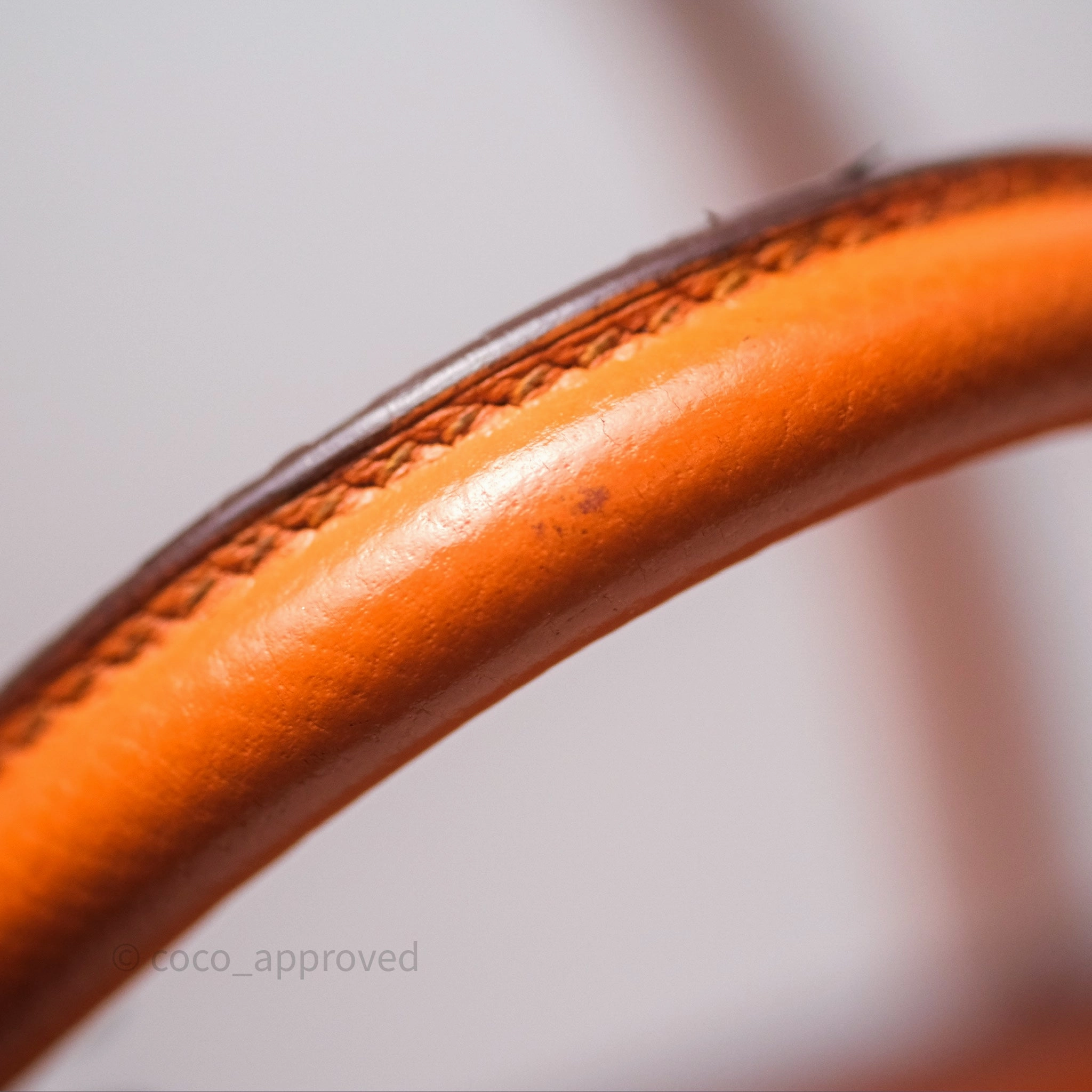 Herms Birkin 30 Retourne Orange Epsom Palladium Hardware