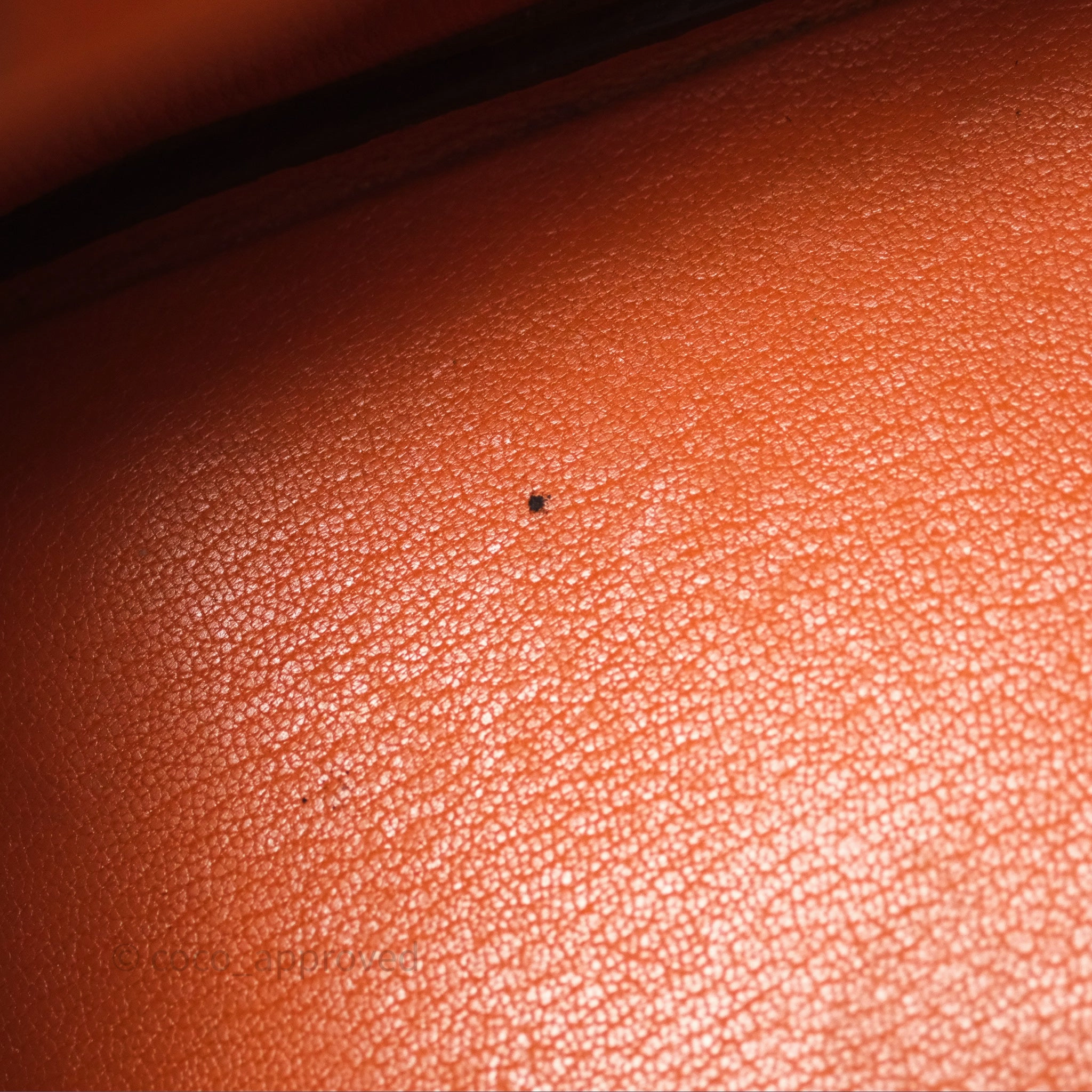 Herms Birkin 30 Retourne Orange Epsom Palladium Hardware