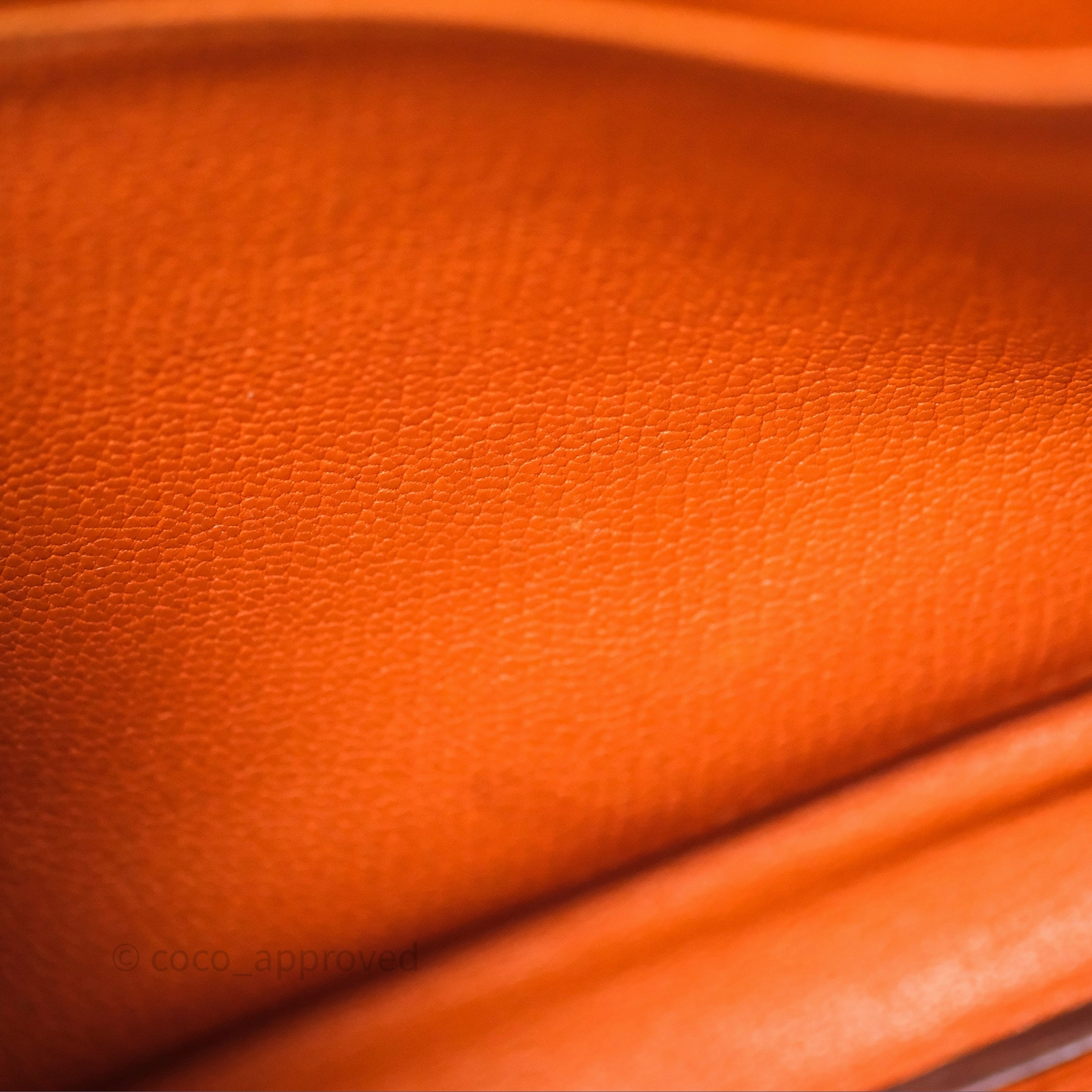 Herms Birkin 30 Retourne Orange Epsom Palladium Hardware