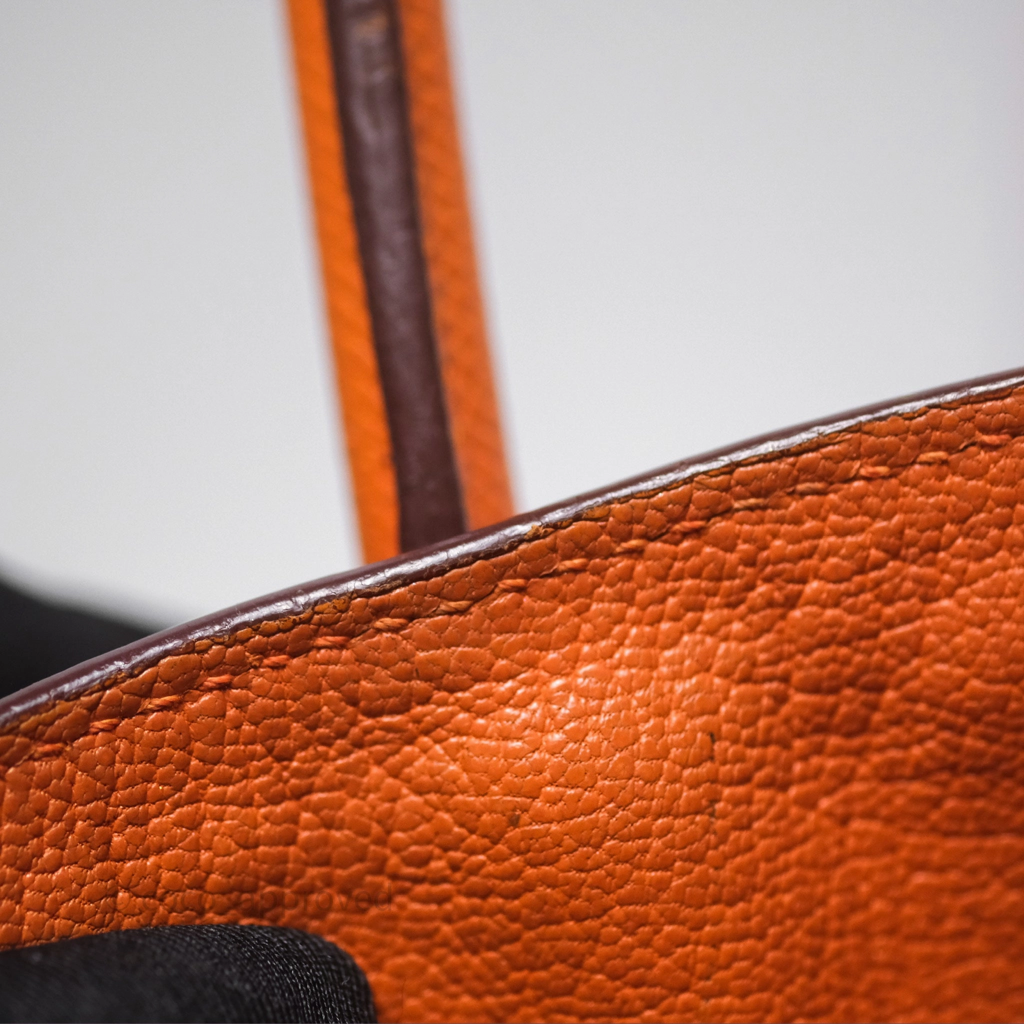 Herms Birkin 30 Retourne Orange Epsom Palladium Hardware