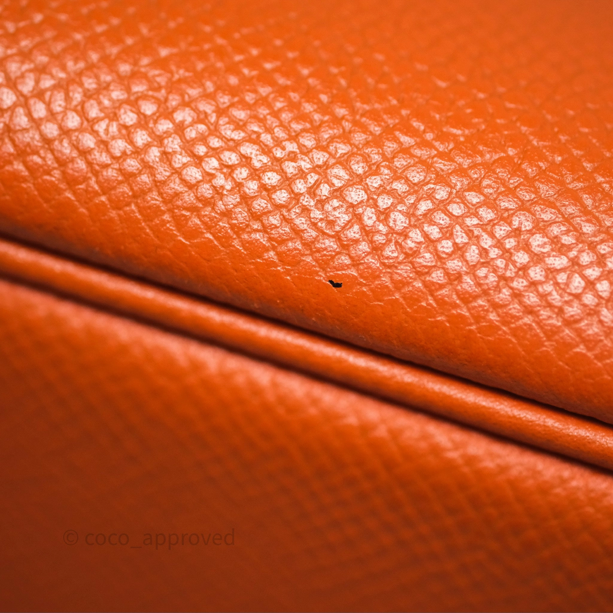 Herms Birkin 30 Retourne Orange Epsom Palladium Hardware