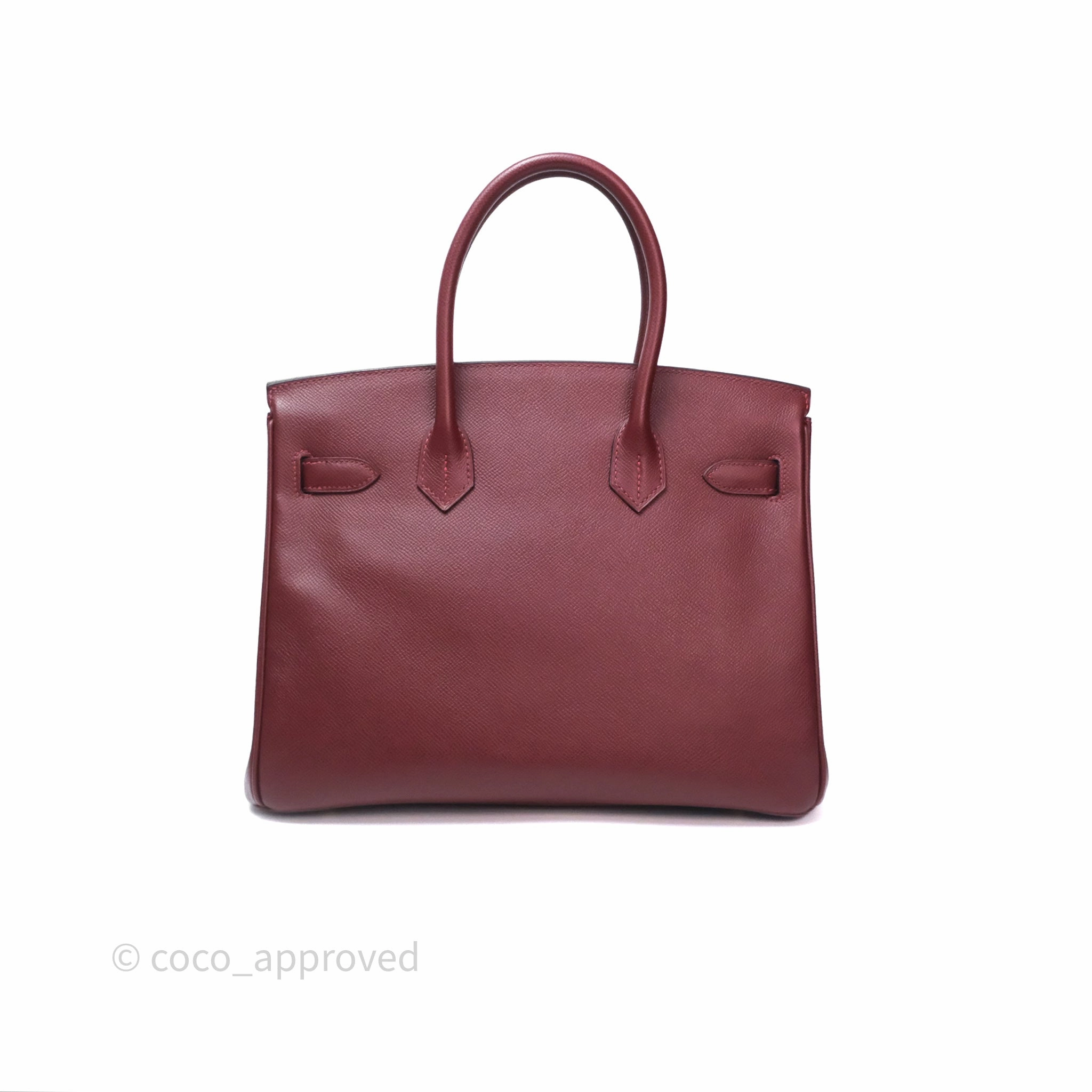 Herms Birkin 30 Retourne Rouge H 55 Epsom Gold Hardware