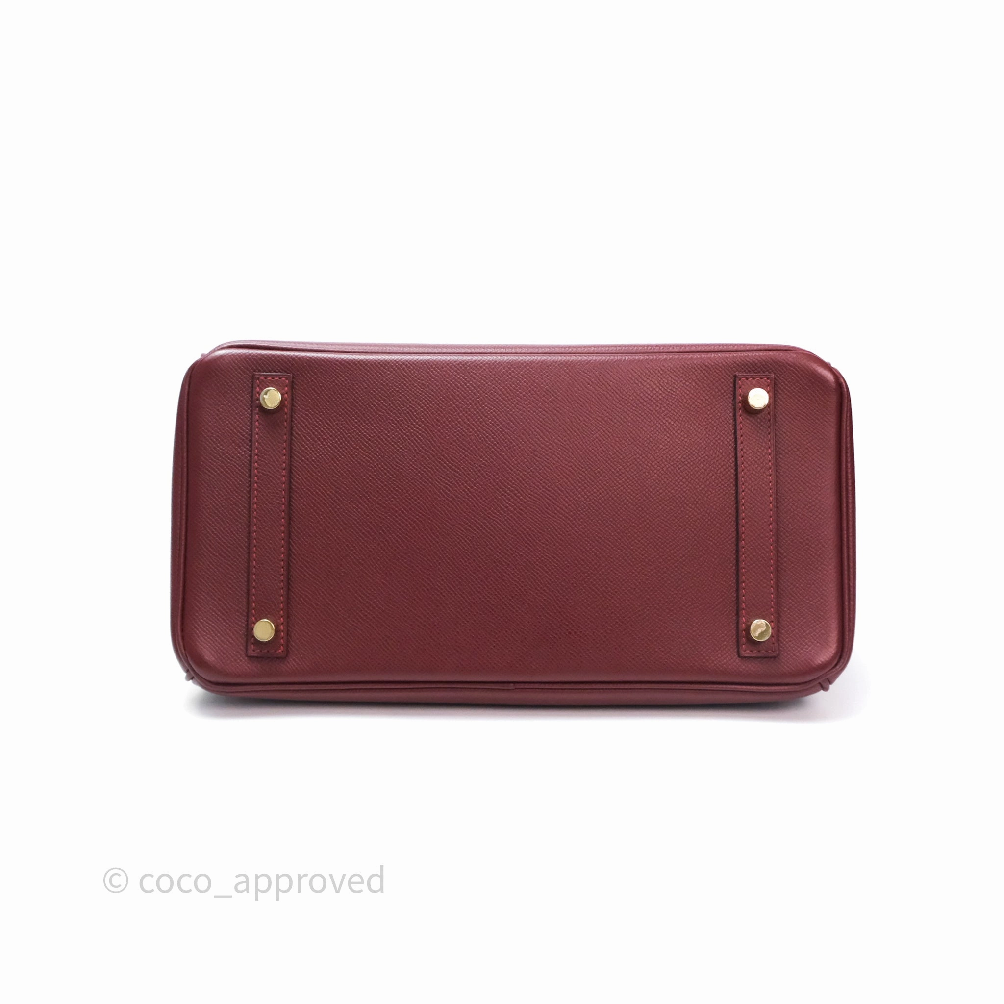 Herms Birkin 30 Retourne Rouge H 55 Epsom Gold Hardware