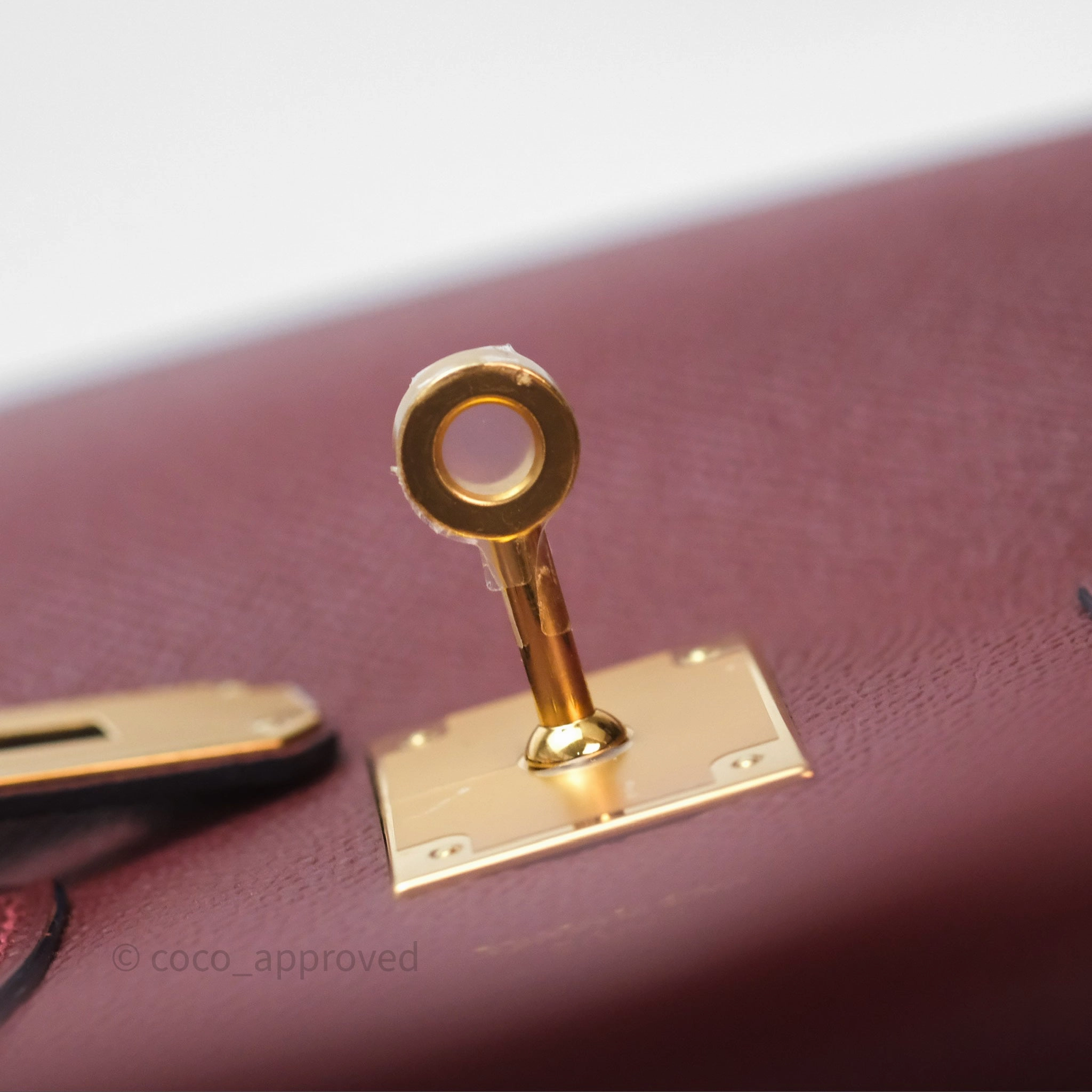 Herms Birkin 30 Retourne Rouge H 55 Epsom Gold Hardware