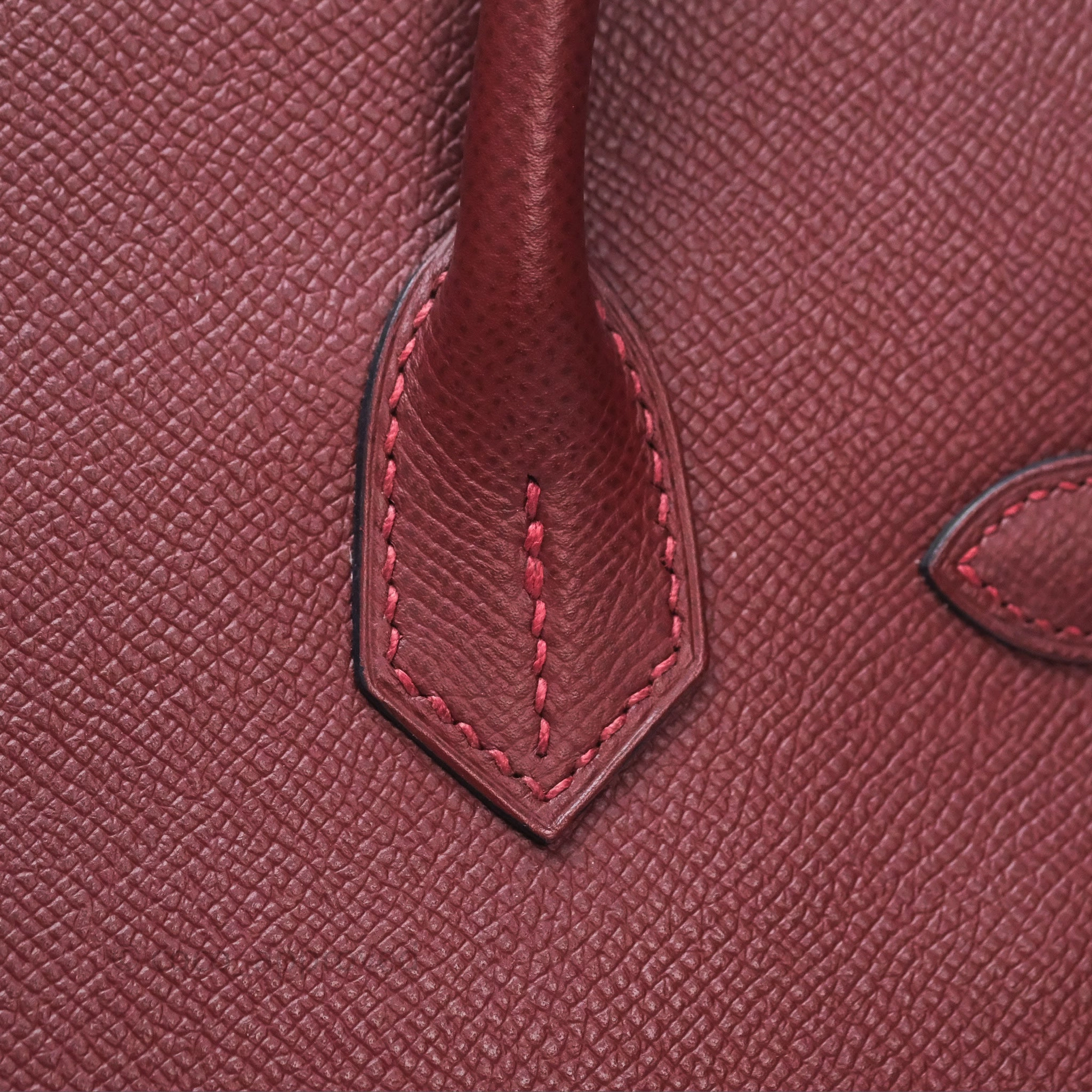 Herms Birkin 30 Retourne Rouge H 55 Epsom Gold Hardware