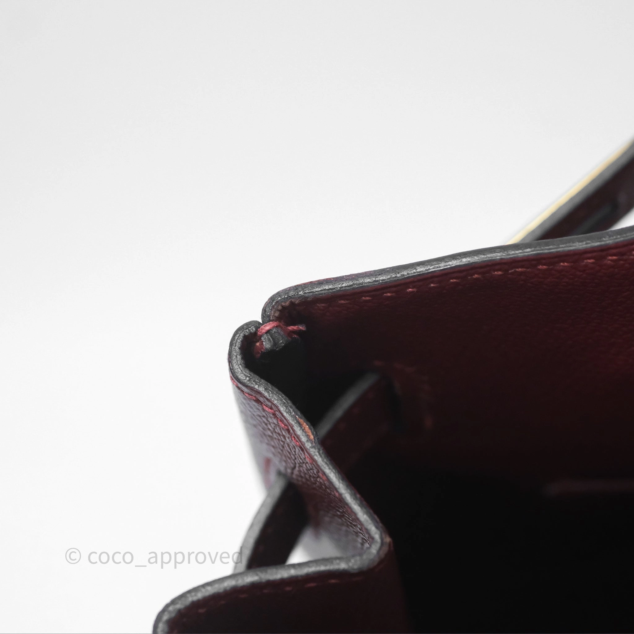 Herms Birkin 30 Retourne Rouge H 55 Epsom Gold Hardware
