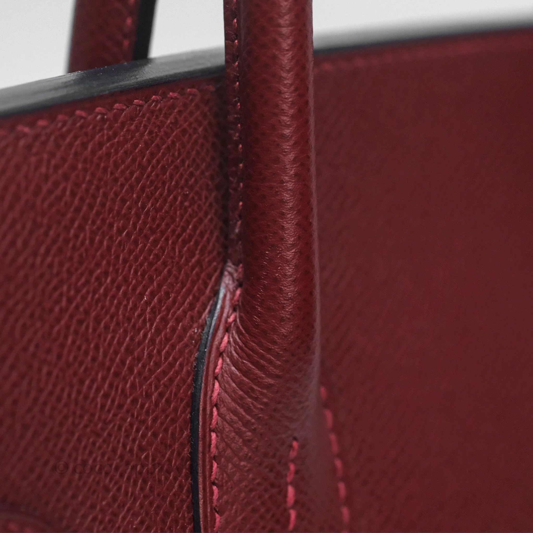 Herms Birkin 30 Retourne Rouge H 55 Epsom Gold Hardware