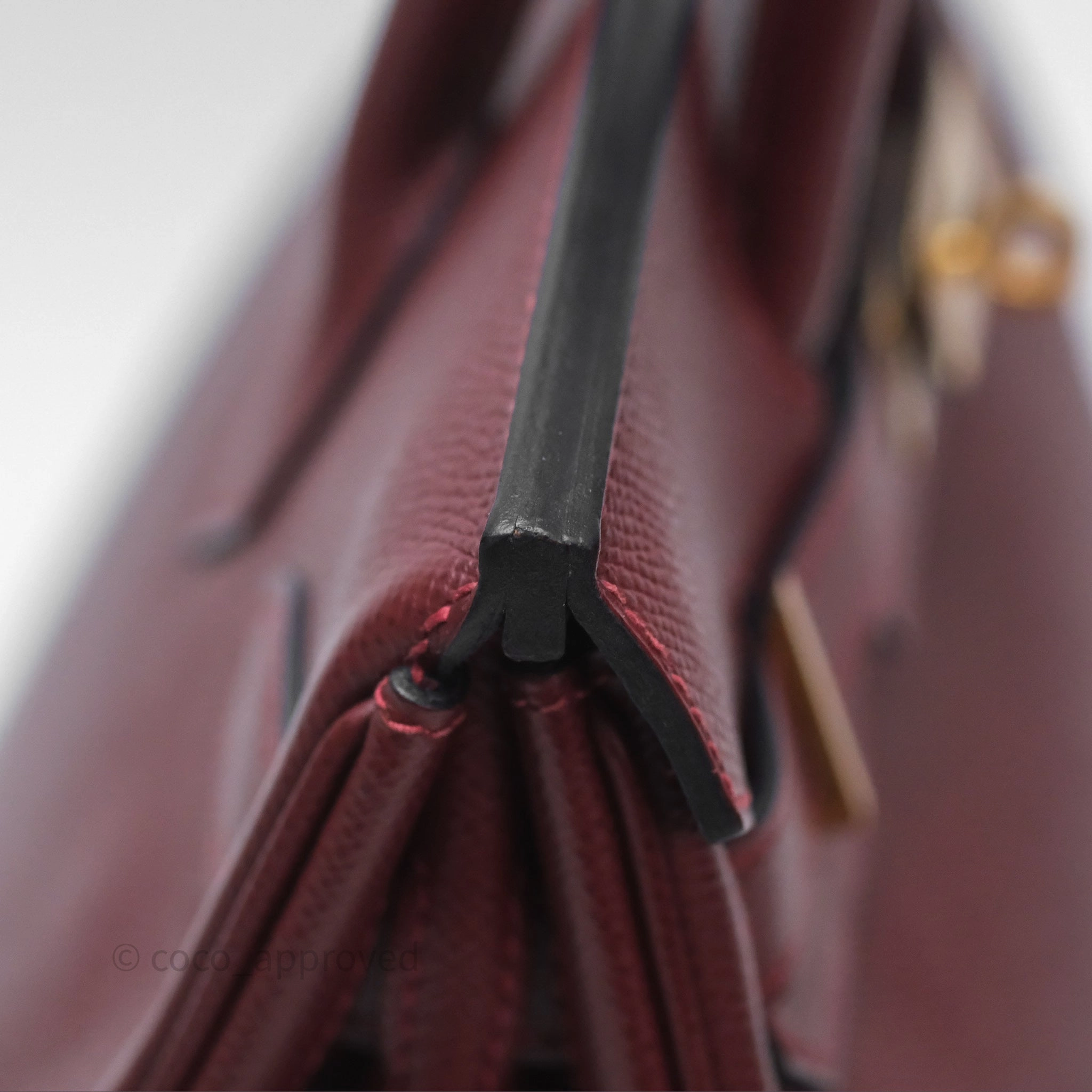 Herms Birkin 30 Retourne Rouge H 55 Epsom Gold Hardware