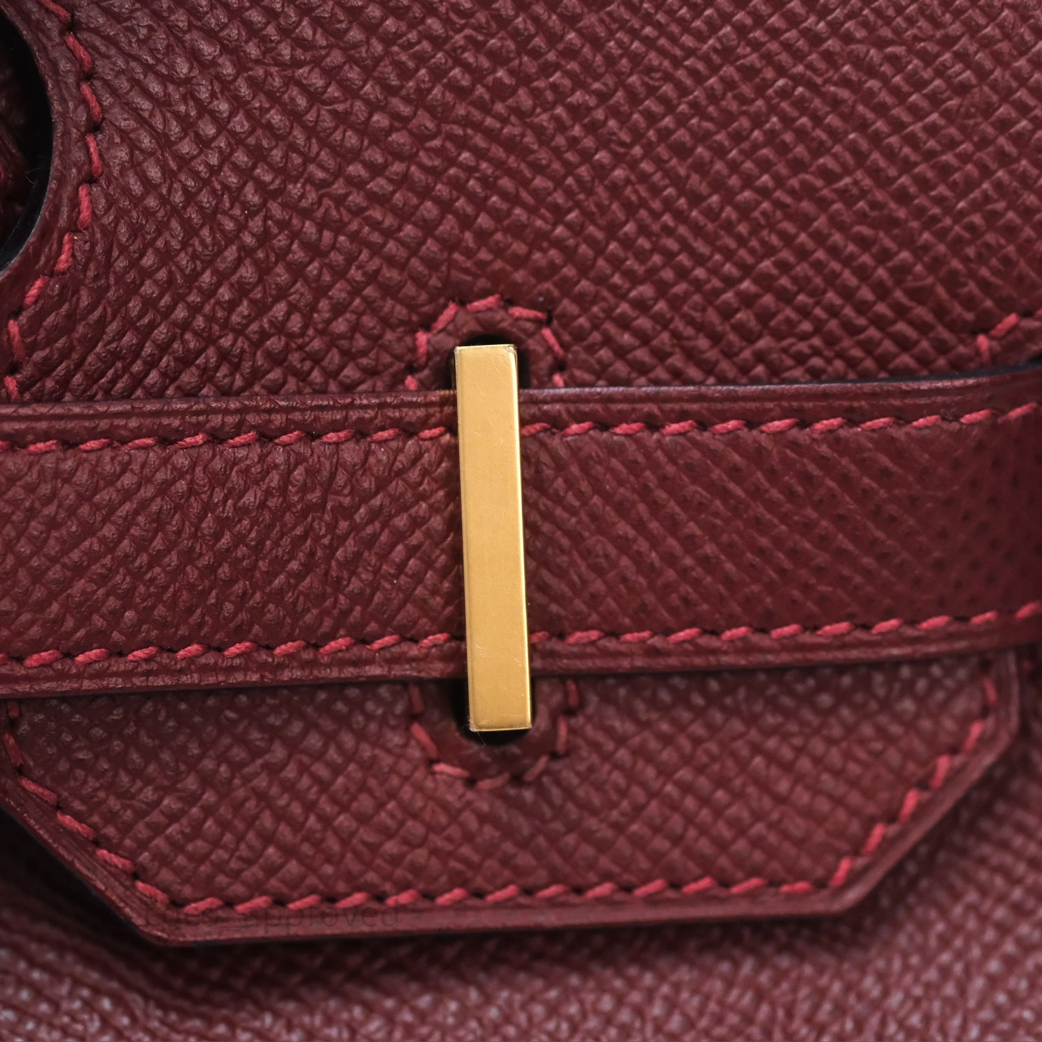 Herms Birkin 30 Retourne Rouge H 55 Epsom Gold Hardware