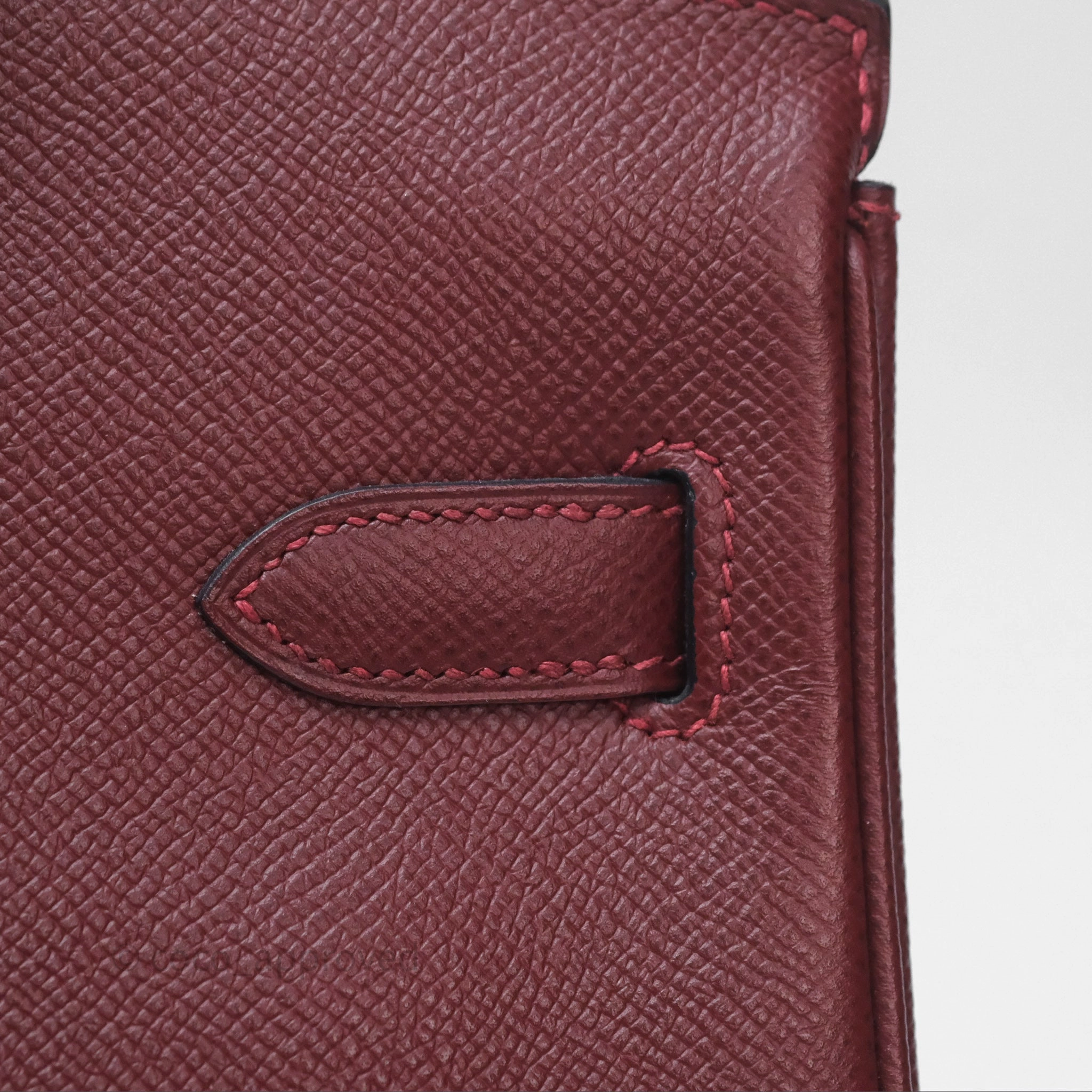 Herms Birkin 30 Retourne Rouge H 55 Epsom Gold Hardware