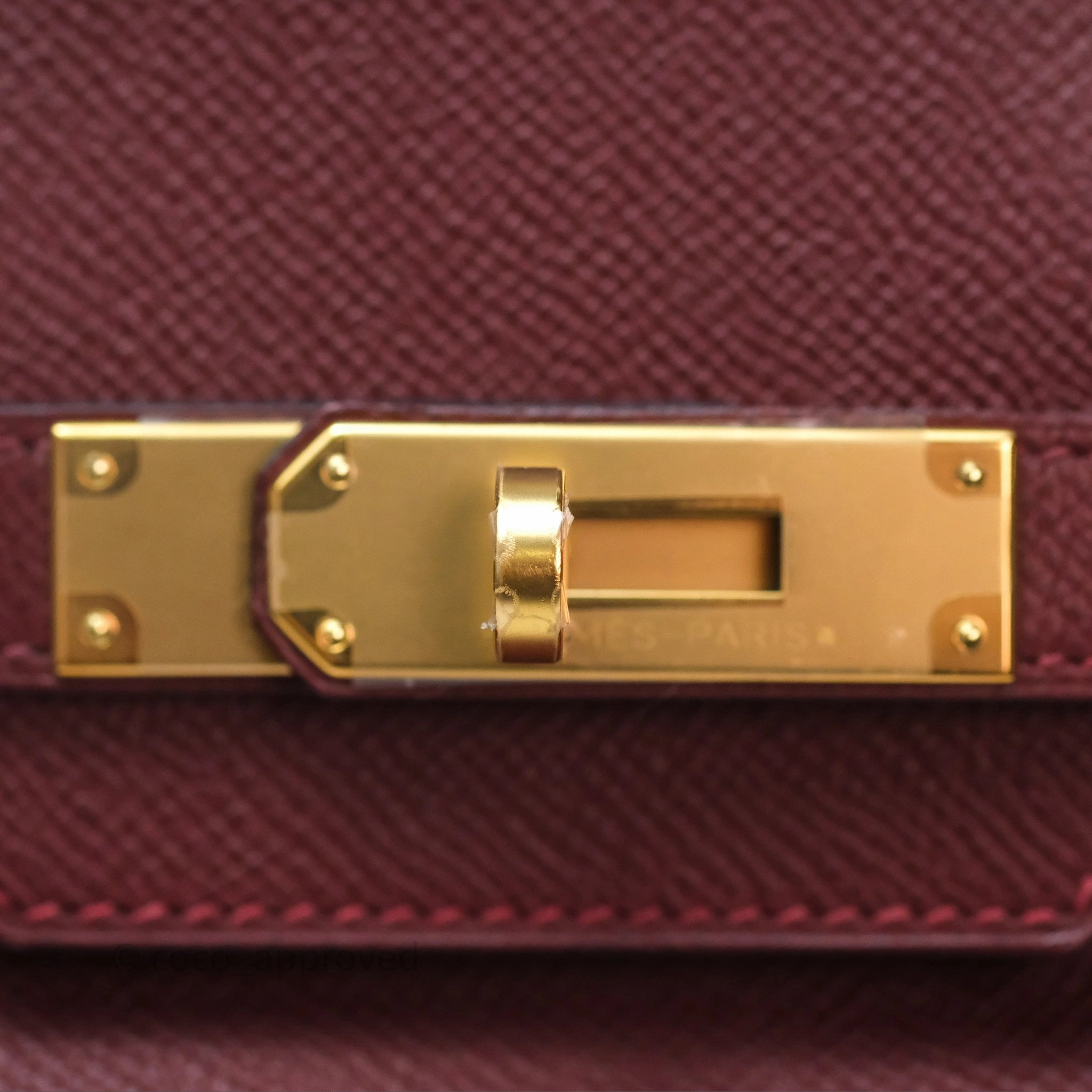 Herms Birkin 30 Retourne Rouge H 55 Epsom Gold Hardware