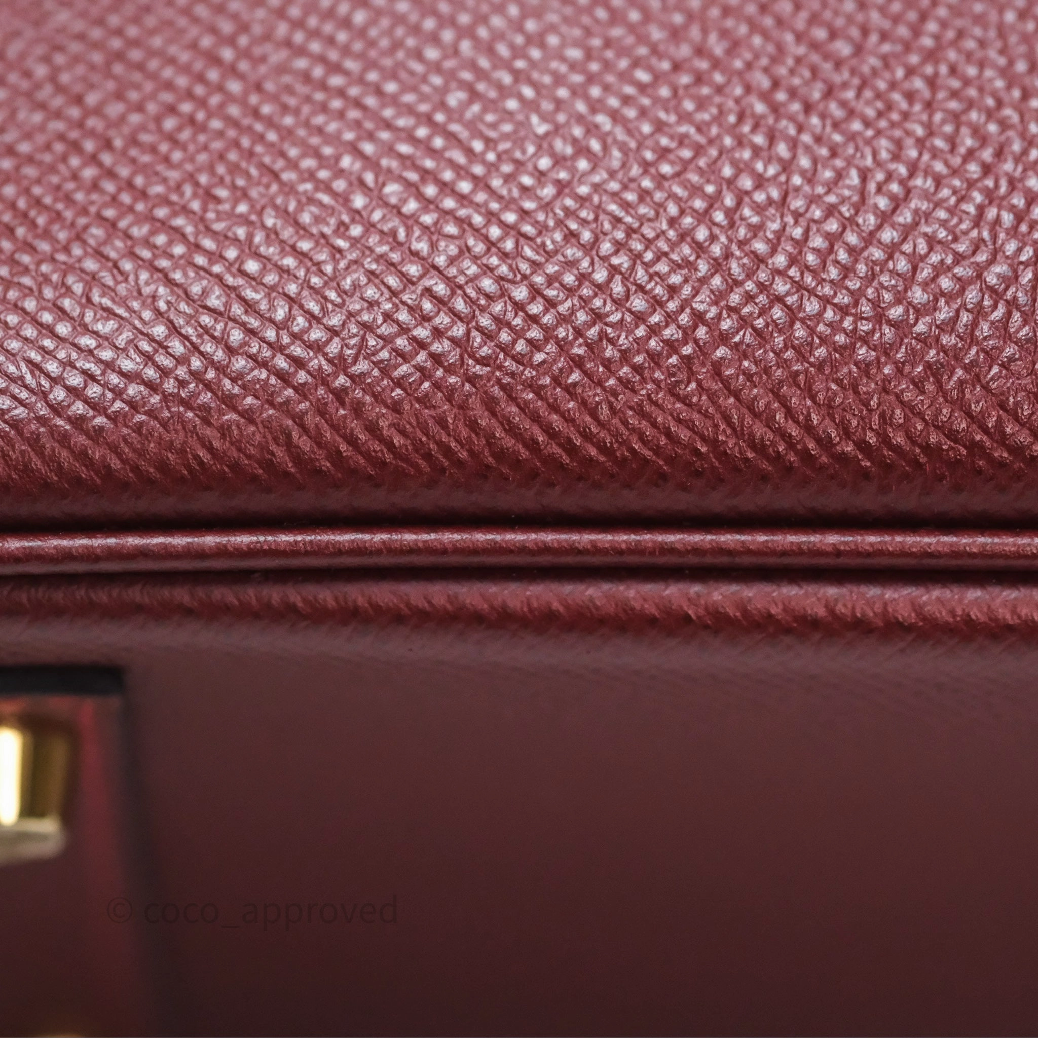 Herms Birkin 30 Retourne Rouge H 55 Epsom Gold Hardware