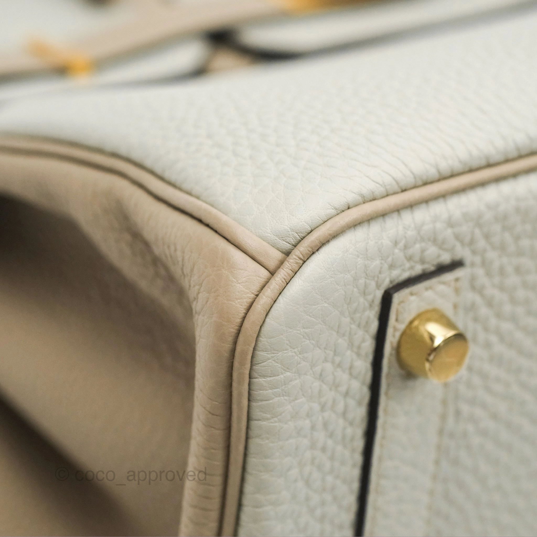 Herms Birkin 30 Retourne Togo Gold Hardware HSS Gris Perle 80 Gris Tourterelle