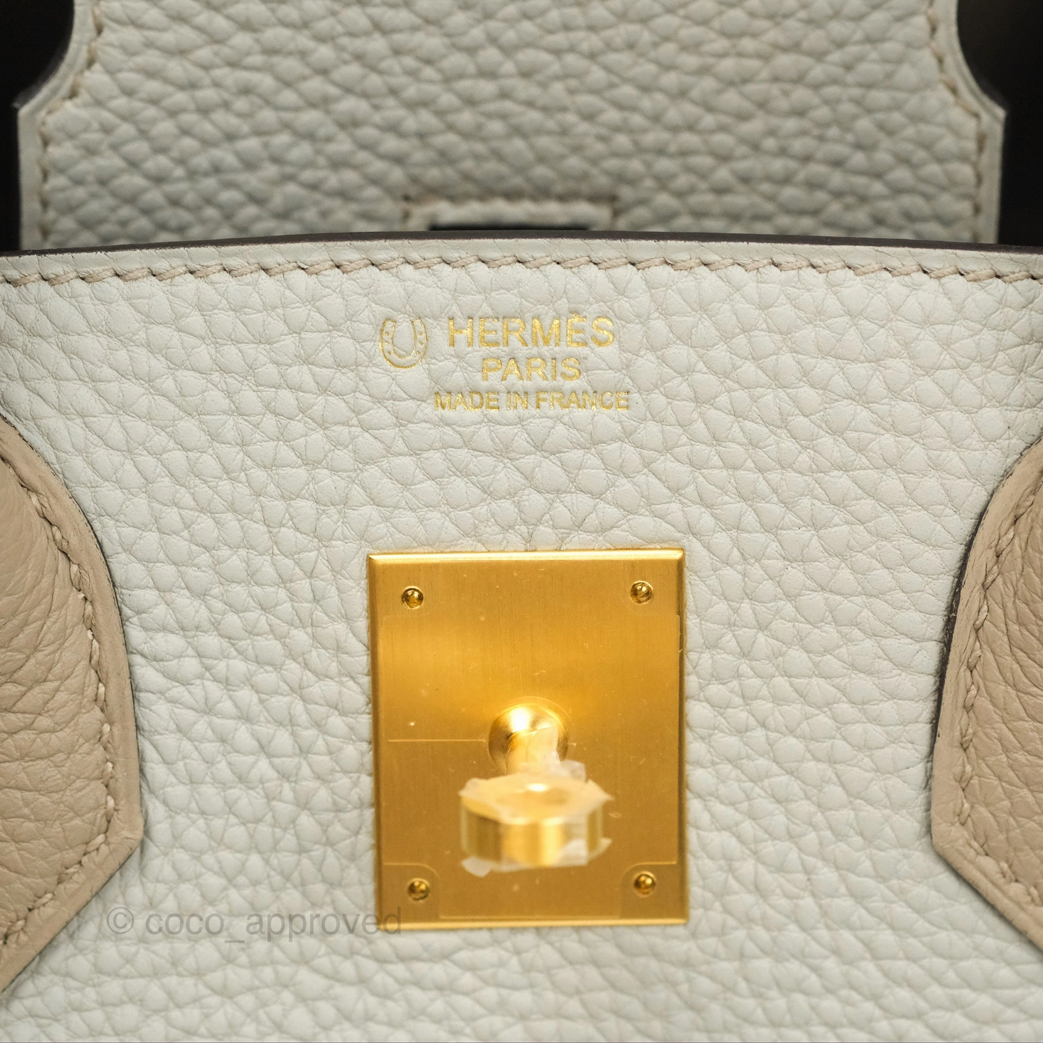 Herms Birkin 30 Retourne Togo Gold Hardware HSS Gris Perle 80 Gris Tourterelle